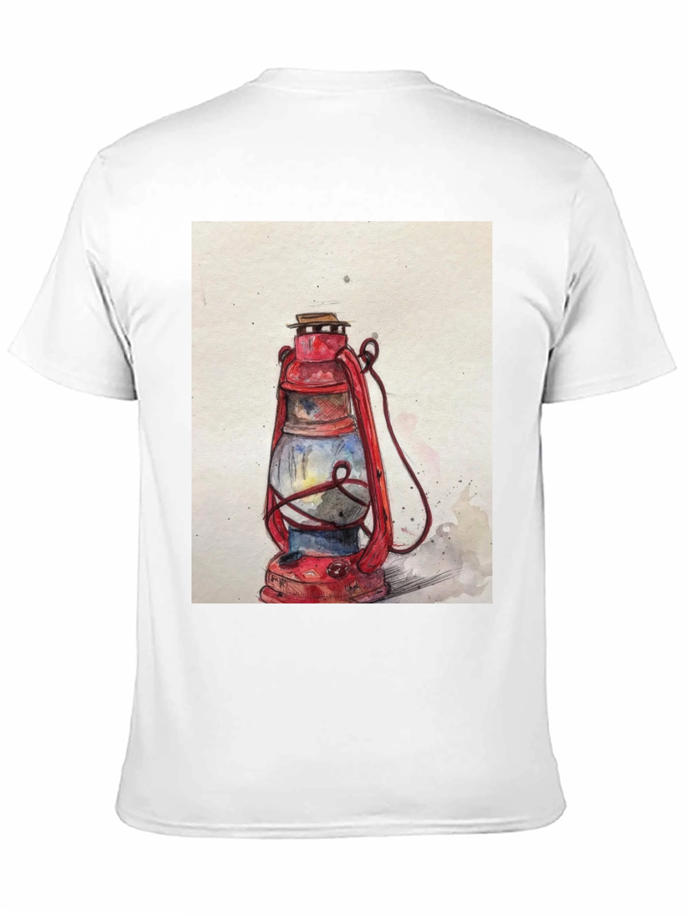 Vintage Lantern Graphic Tee - Classic Style