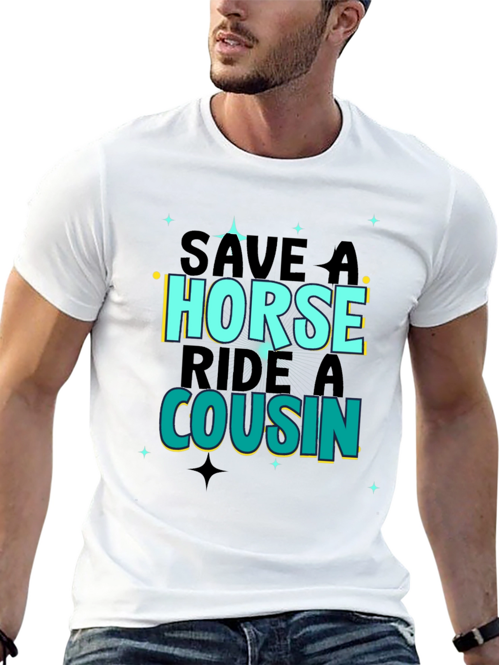 Save A Horse Ride A Cousin Graphic Tee
