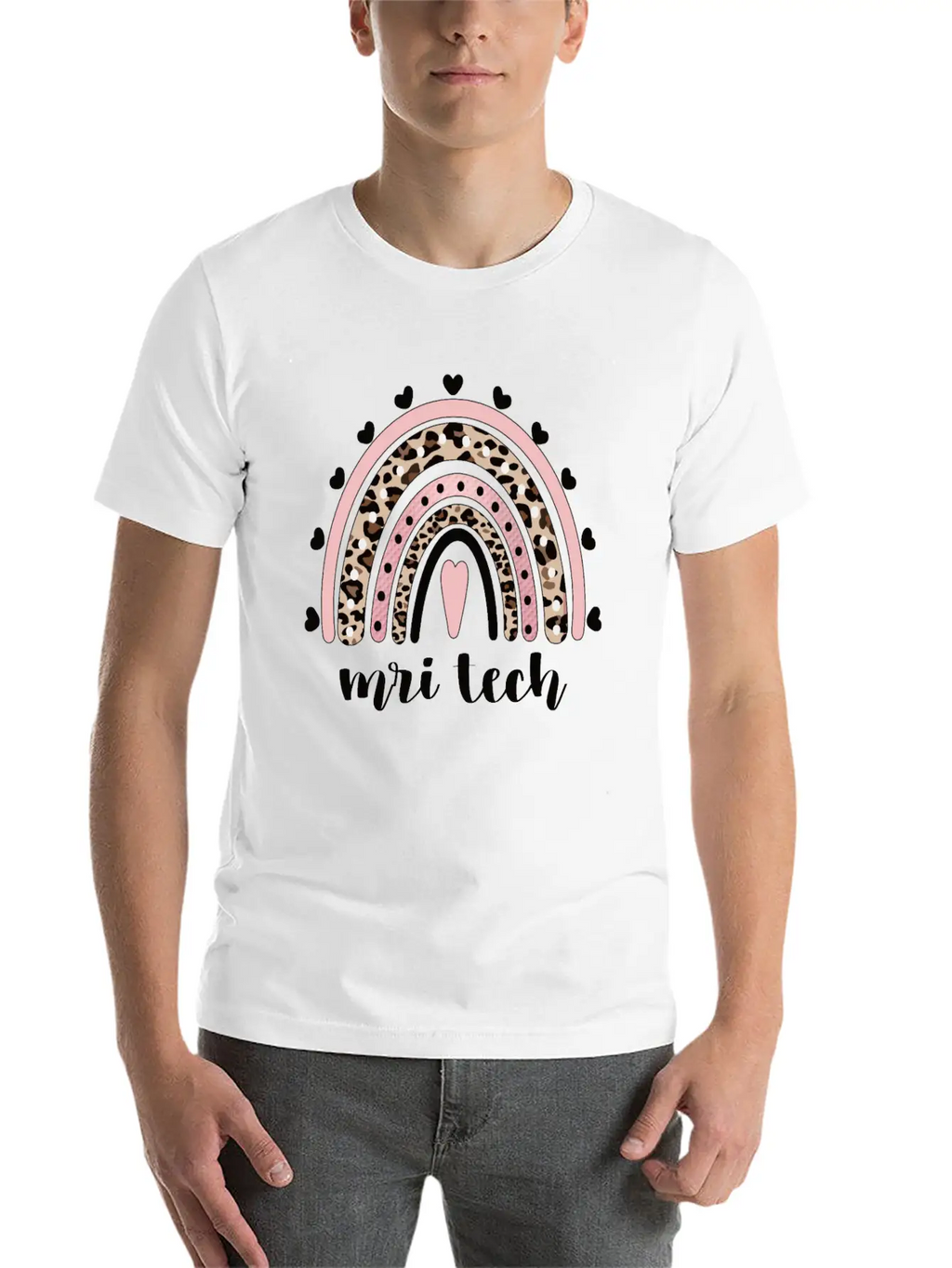 MRI Tech Rainbow Magnetic Resonance Imaging Tech Breathable Soft Cotton T-Shirt – Timeless Casual Look