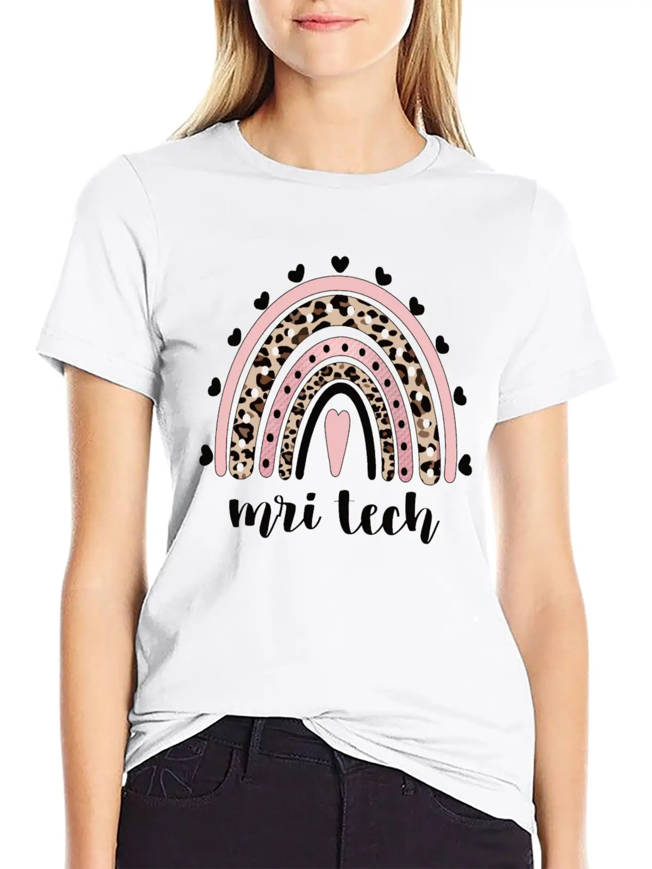 MRI Tech Rainbow Magnetic Resonance Imaging Tech Breathable Soft Cotton T-Shirt – Timeless Casual Look