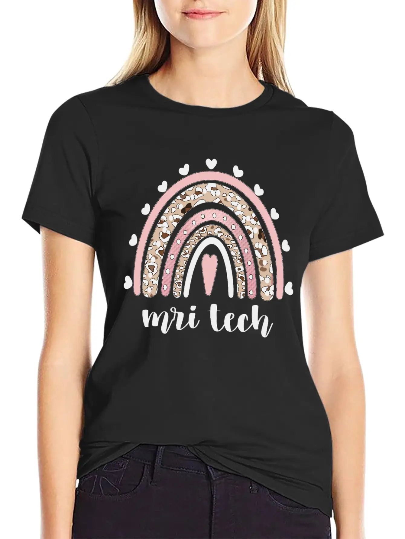 MRI Tech Rainbow Magnetic Resonance Imaging Tech Breathable Soft Cotton T-Shirt – Timeless Casual Look