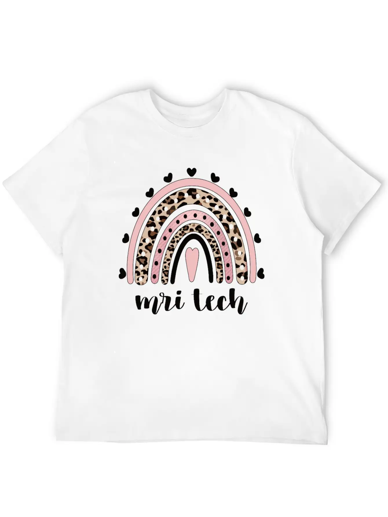 MRI Tech Rainbow Magnetic Resonance Imaging Tech Breathable Soft Cotton T-Shirt – Timeless Casual Look