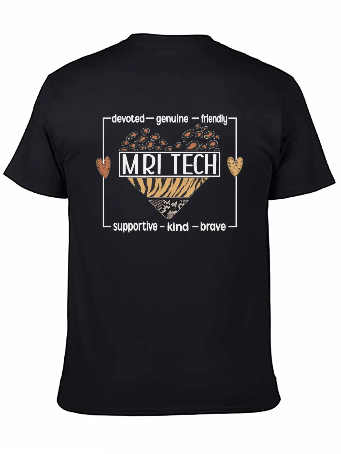 MRI Technologist Heart MRI Tech Appreciation Week Casual Graphic T-Shirt – Simple And Comfortable Daily Wear