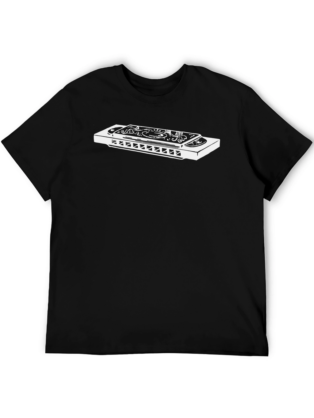 Harmonica Graphic Tee - Music Lovers T-Shirt