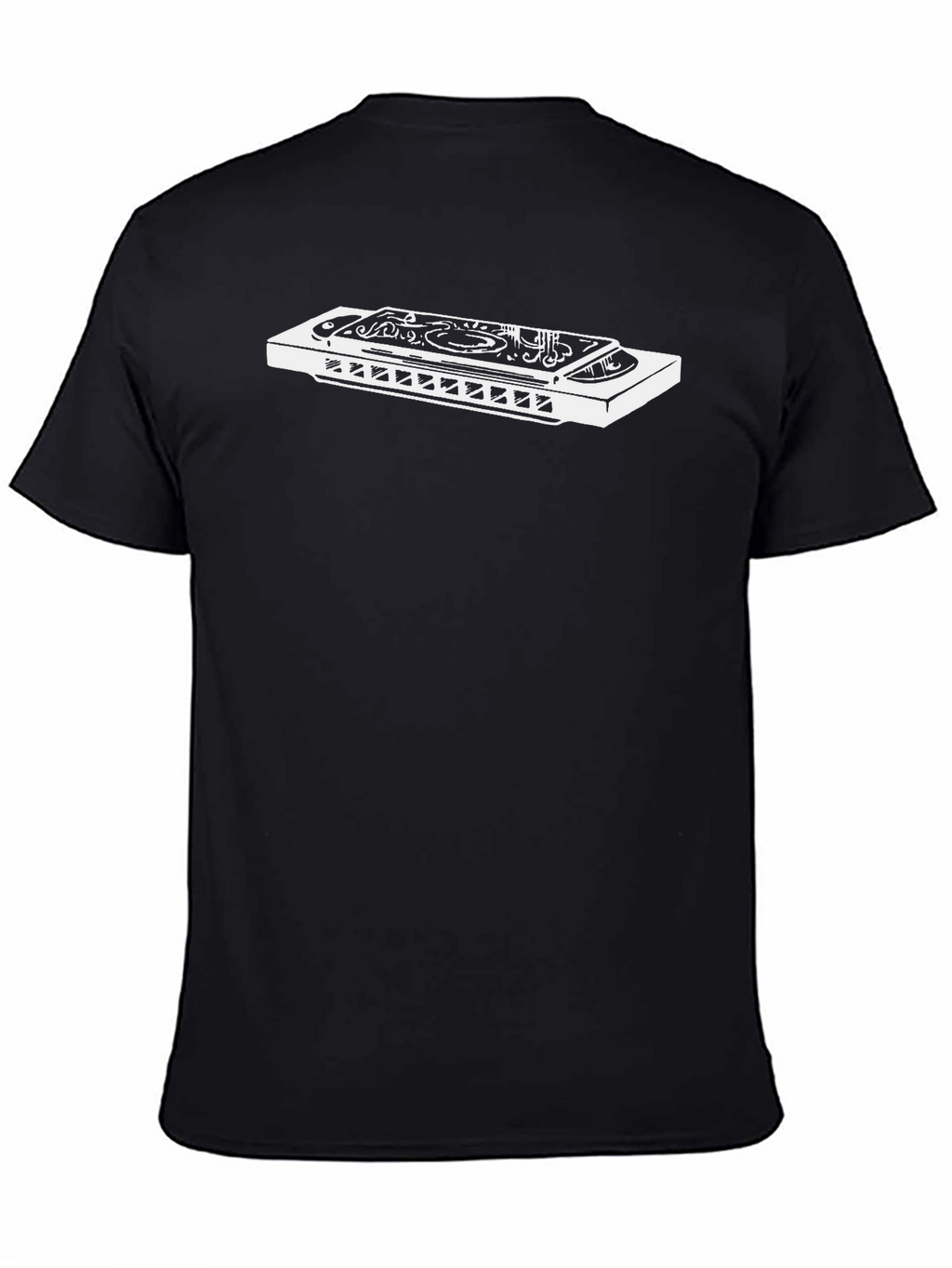 Harmonica Graphic Tee - Music Lovers T-Shirt