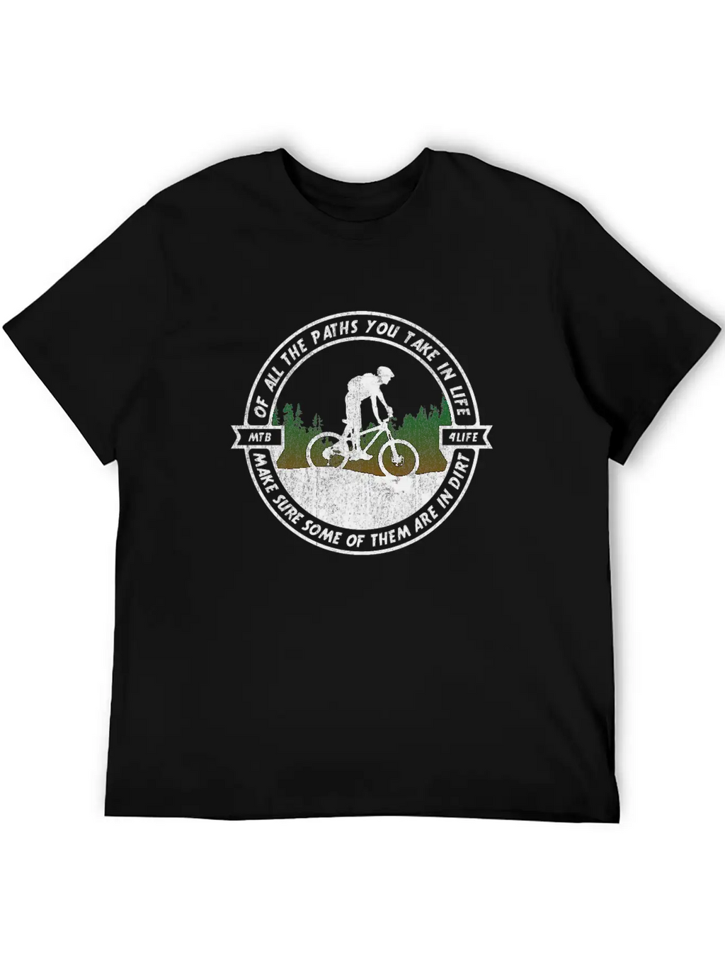 MTB Mountainbike Logo Bike Cycling Play In Dirt Stylish Everyday T-Shirt – Unisex Basic Cotton Tee