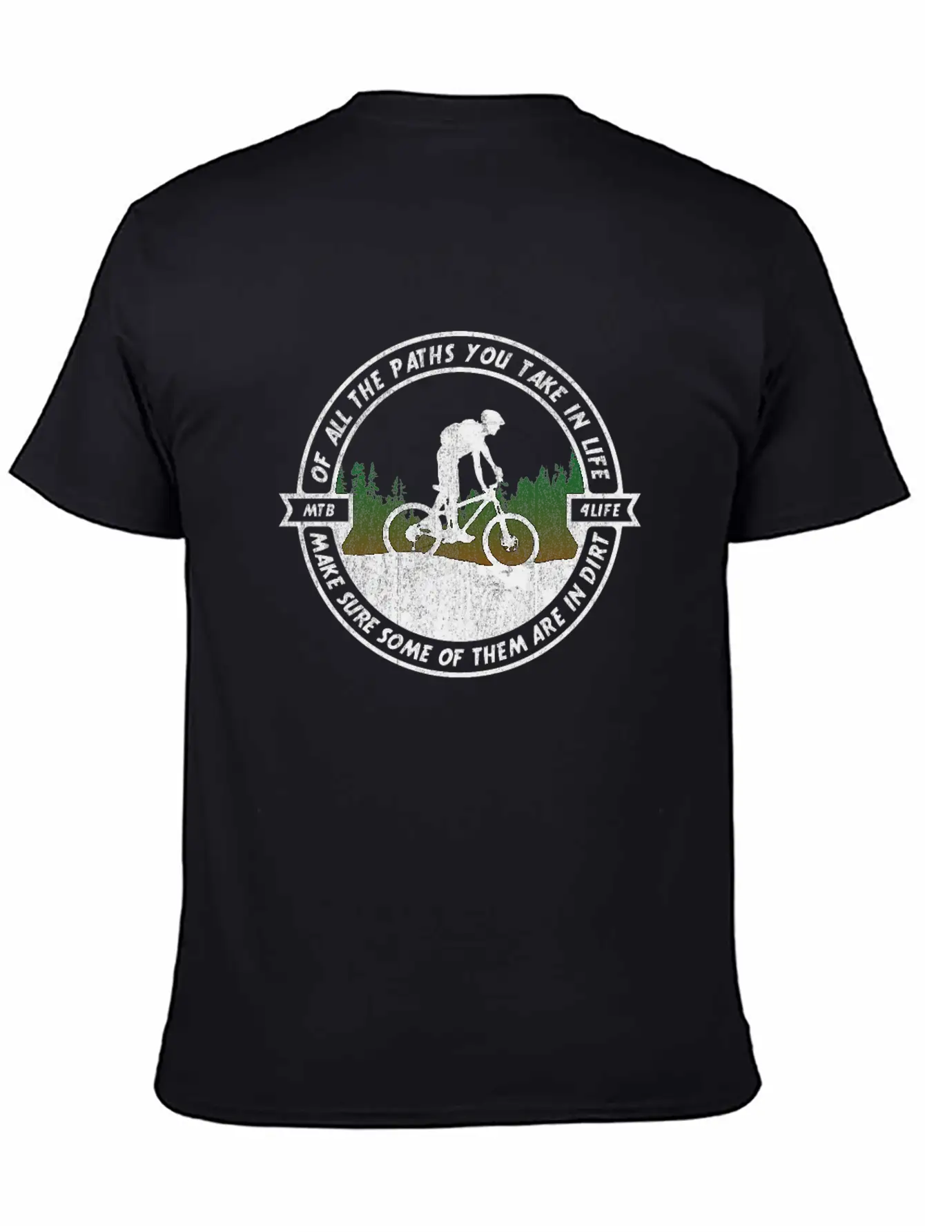 MTB Mountainbike Logo Bike Cycling Play In Dirt Stylish Everyday T-Shirt – Unisex Basic Cotton Tee