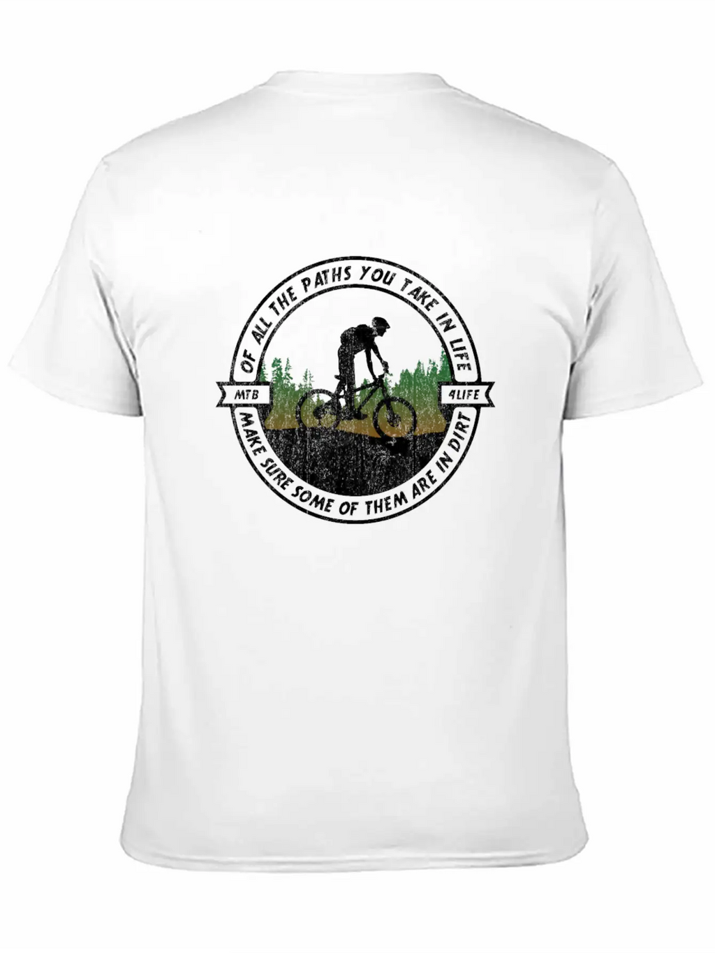 MTB Mountainbike Logo Bike Cycling Play In Dirt Stylish Everyday T-Shirt – Unisex Basic Cotton Tee