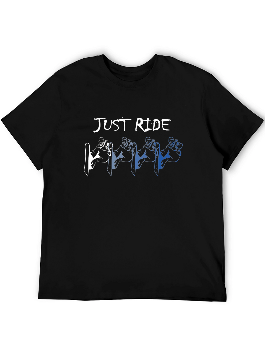Just Ride Graphic T-Shirt: Snowboarder Design