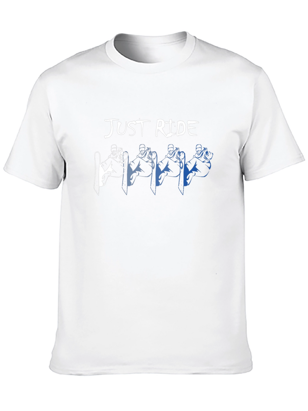 Just Ride Graphic T-Shirt: Snowboarder Design