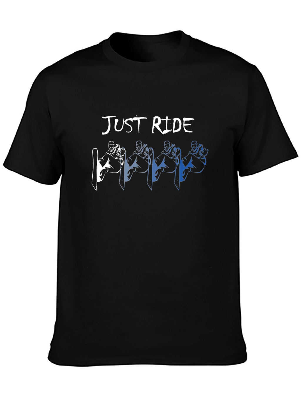 Just Ride Graphic T-Shirt: Snowboarder Design