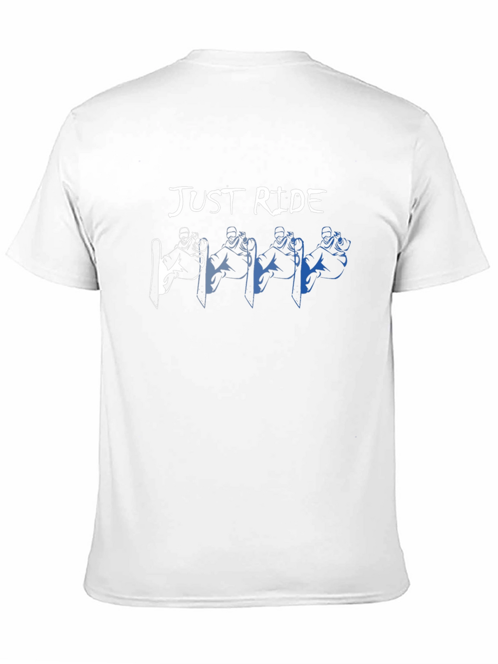 Just Ride Graphic T-Shirt: Snowboarder Design