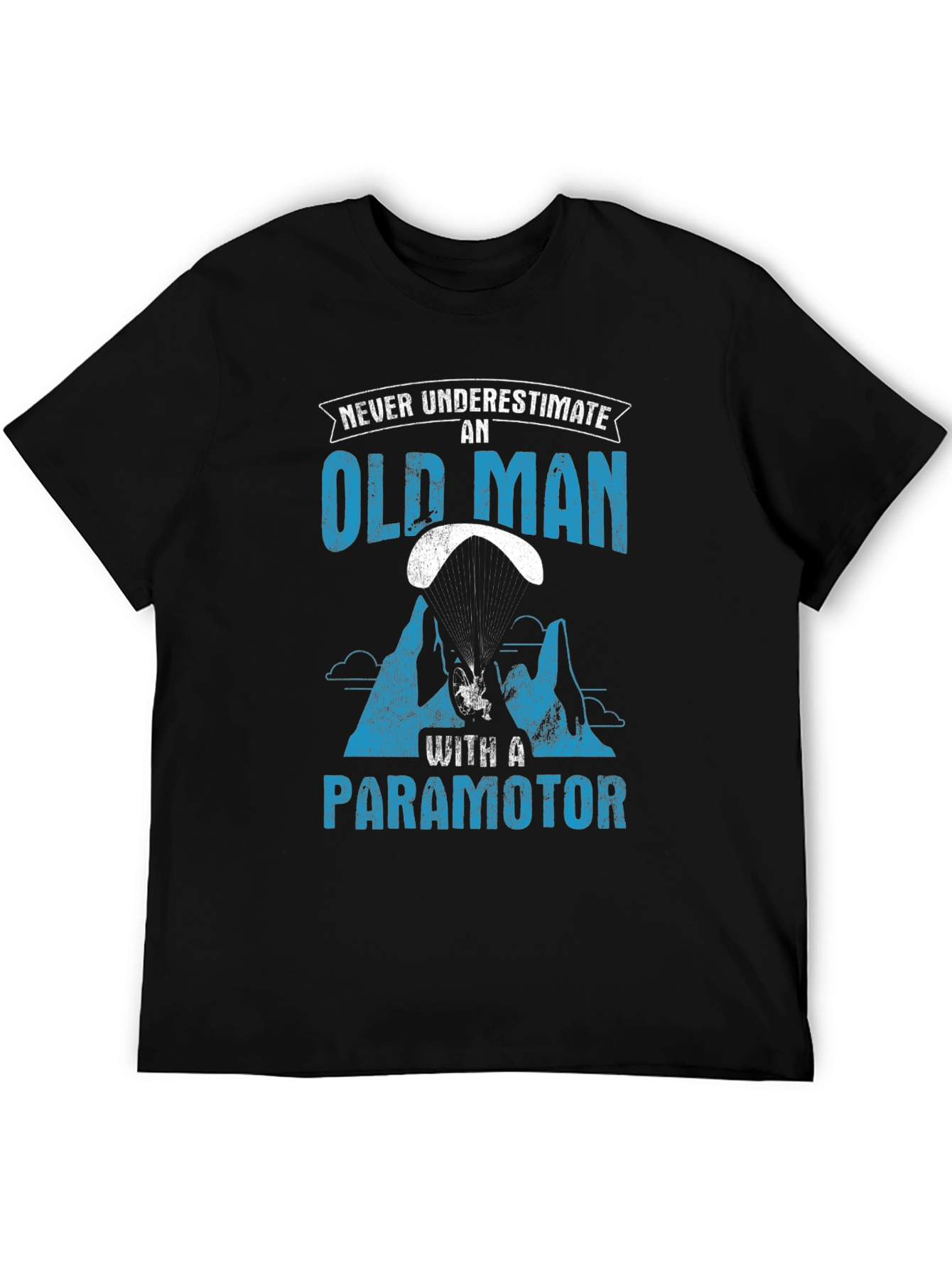 Old Man Paramotor T-Shirt - Adventure Awaits!