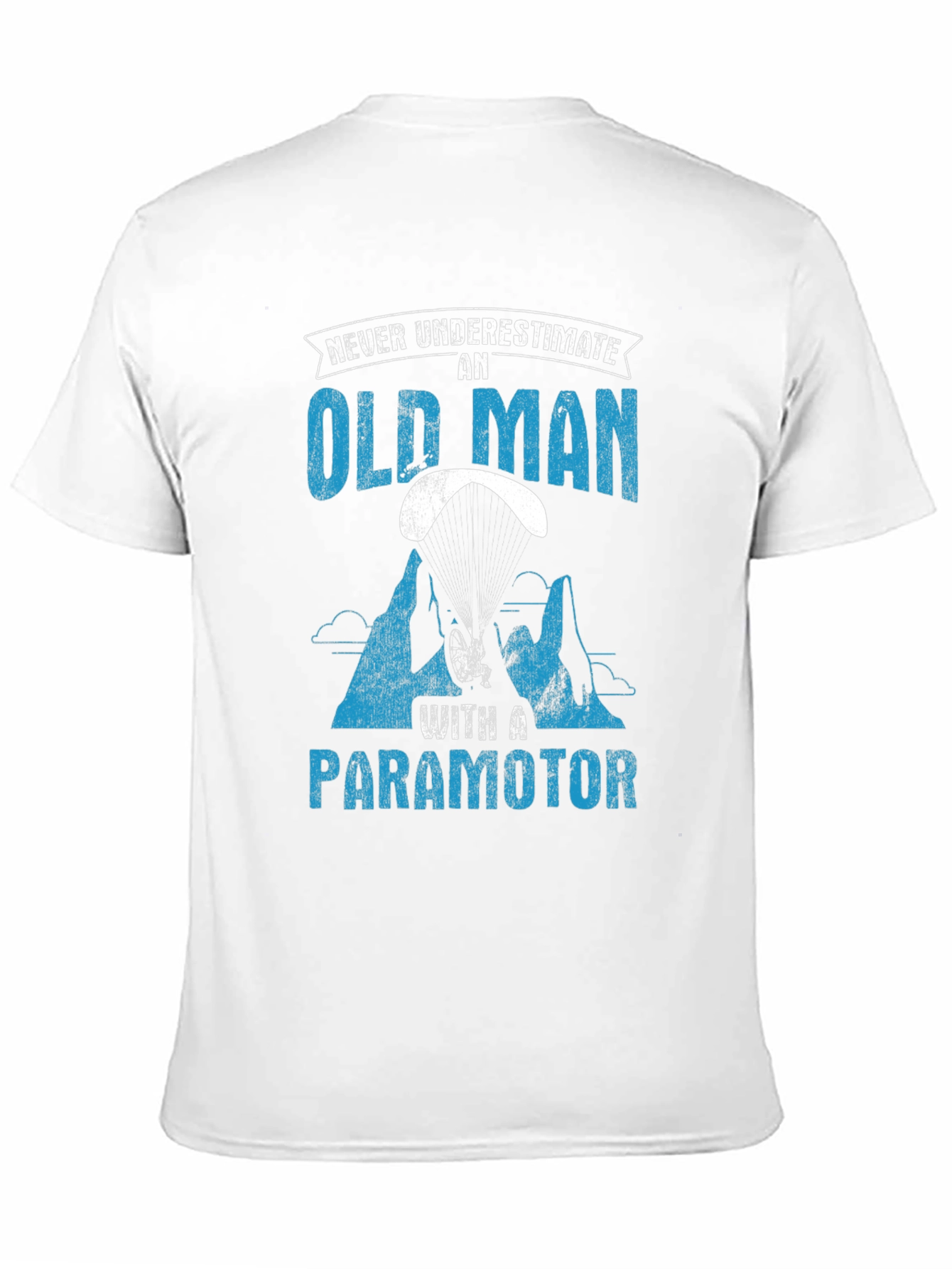 Old Man Paramotor T-Shirt - Adventure Awaits!