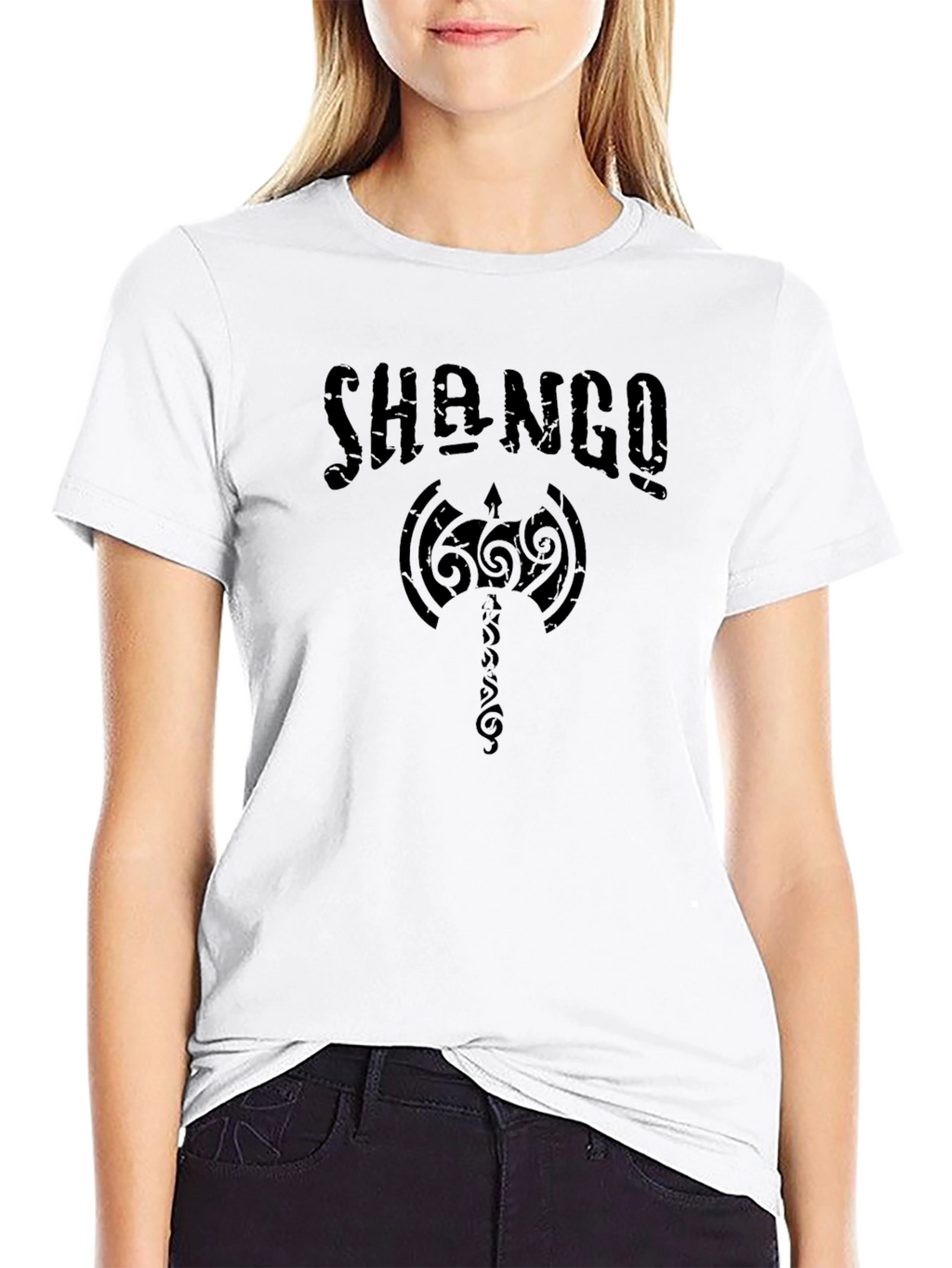 Shango Orisha Black Graphic T-Shirt