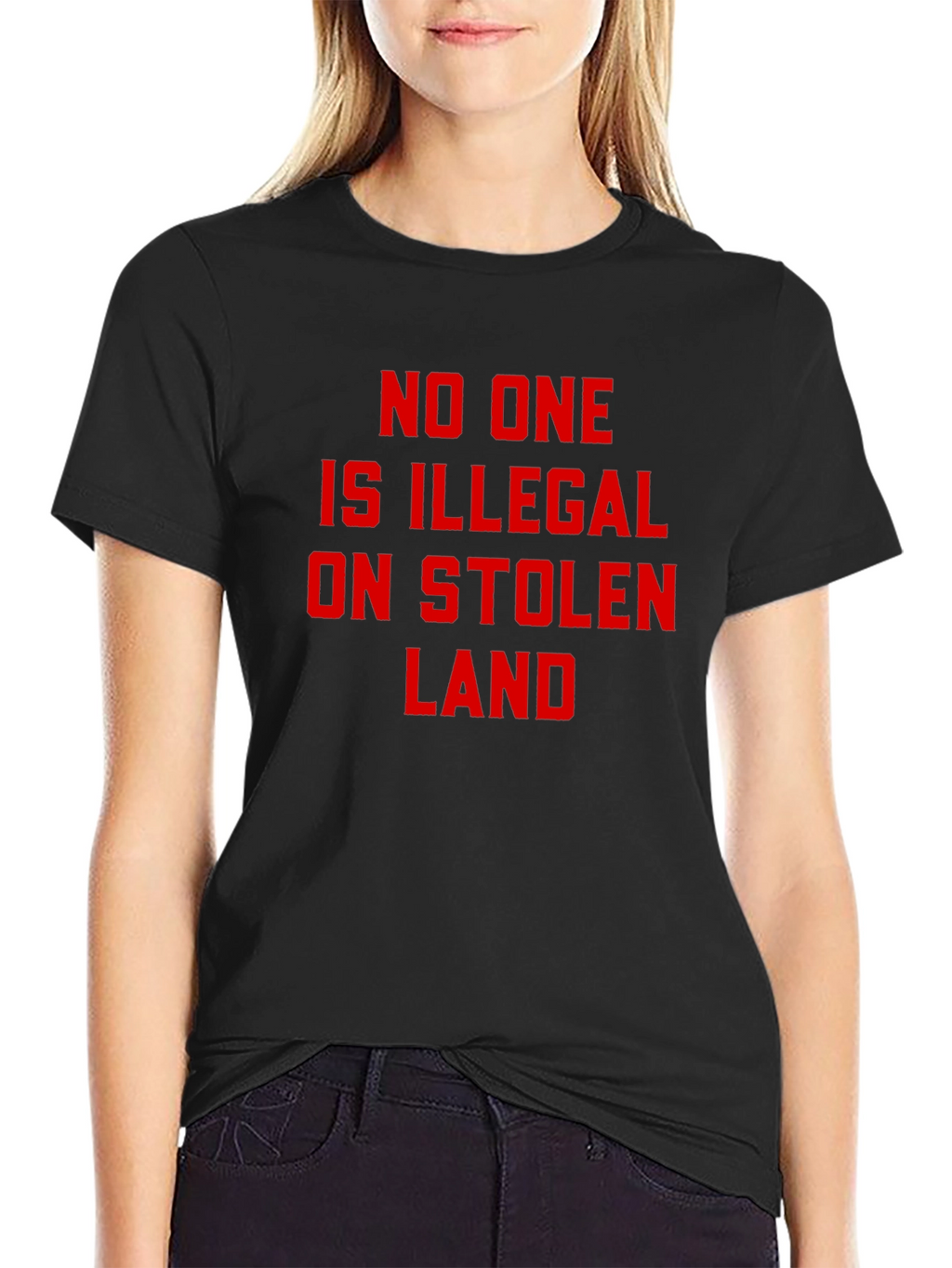 Stolen Land T-Shirt - No One is Illegal