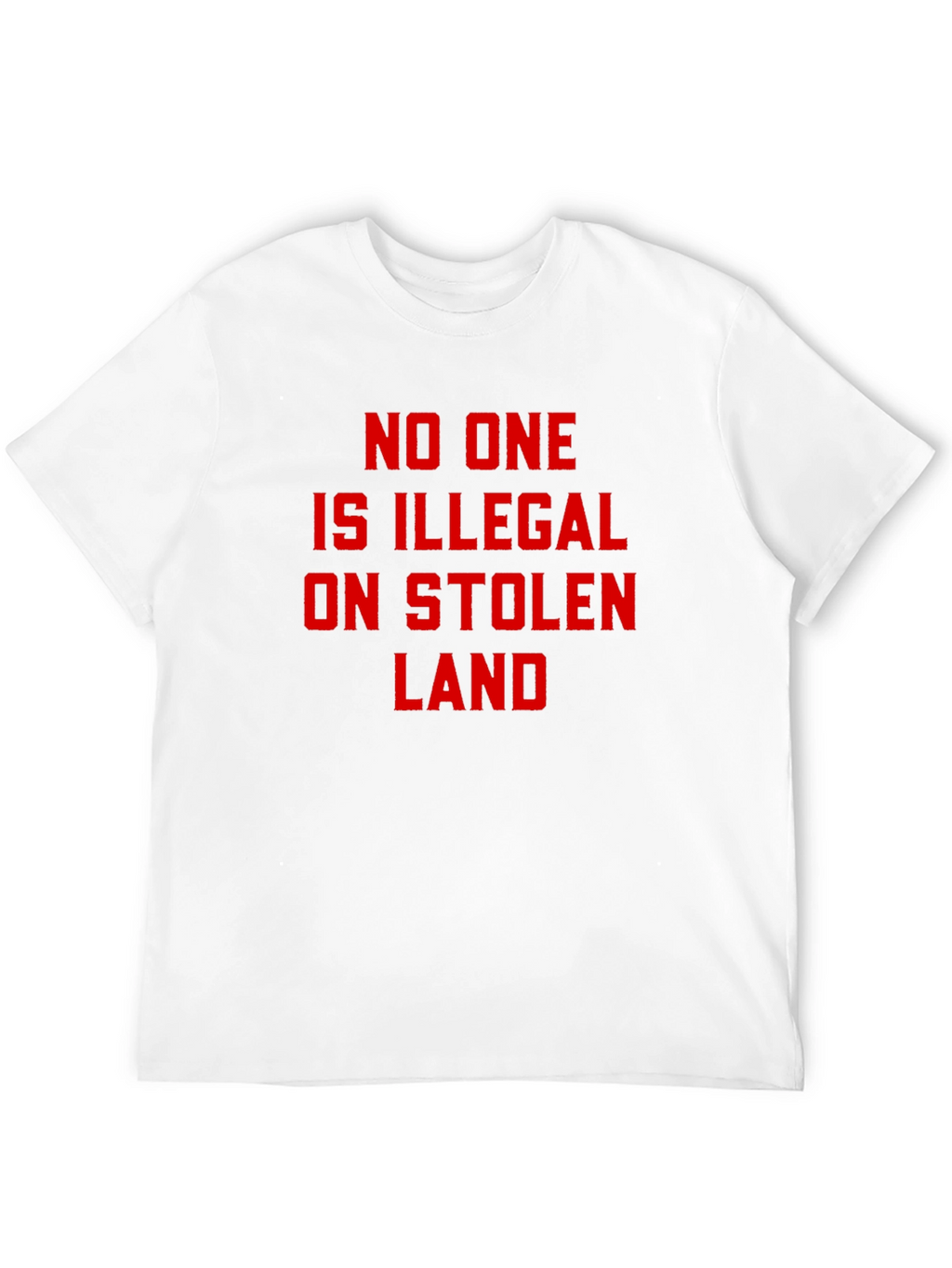 Stolen Land T-Shirt - No One is Illegal