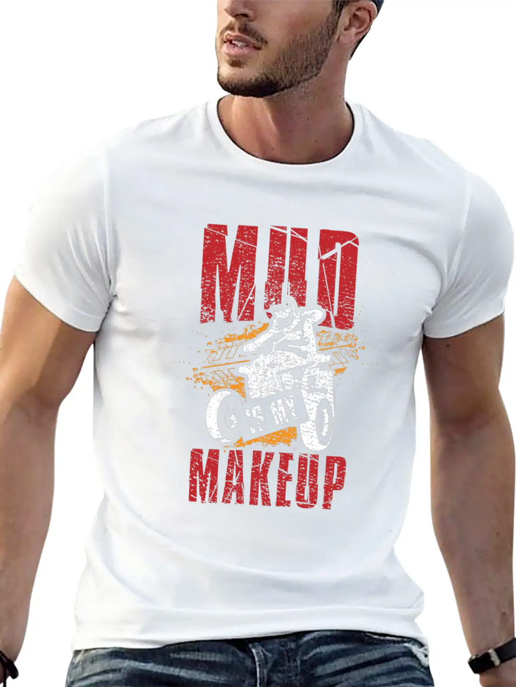 Mud Is My Makeup Unisex Short Sleeve Soft Cotton T-Shirt – Casual Everyday Wear