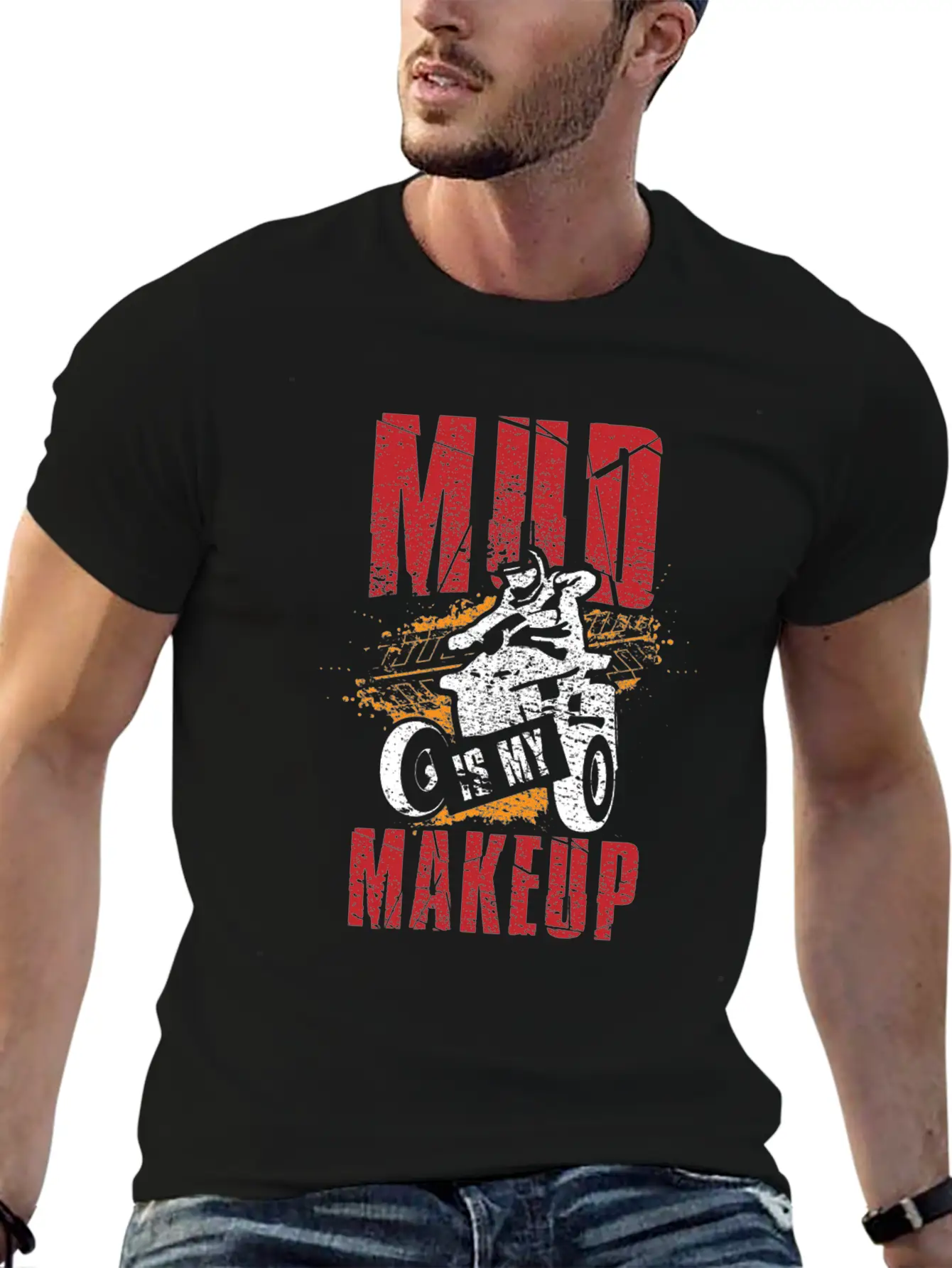 Mud Is My Makeup Unisex Short Sleeve Soft Cotton T-Shirt – Casual Everyday Wear