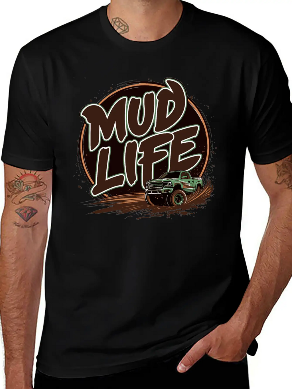 Mud Life Tee Breathable Soft Cotton T-Shirt – Timeless Casual Look