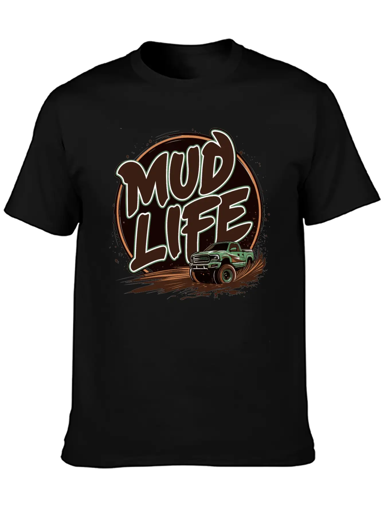Mud Life Tee Breathable Soft Cotton T-Shirt – Timeless Casual Look