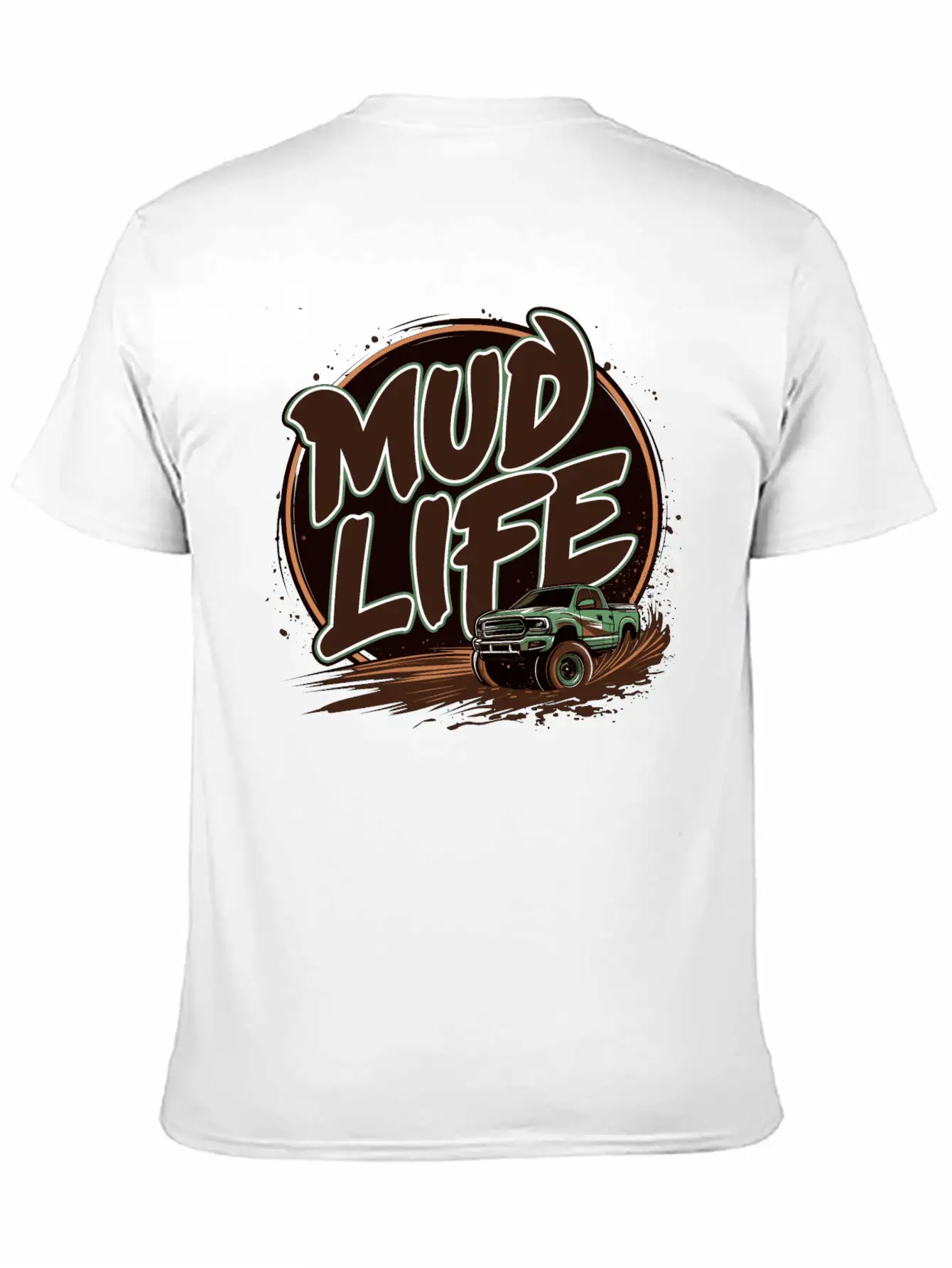 Mud Life Tee Breathable Soft Cotton T-Shirt – Timeless Casual Look