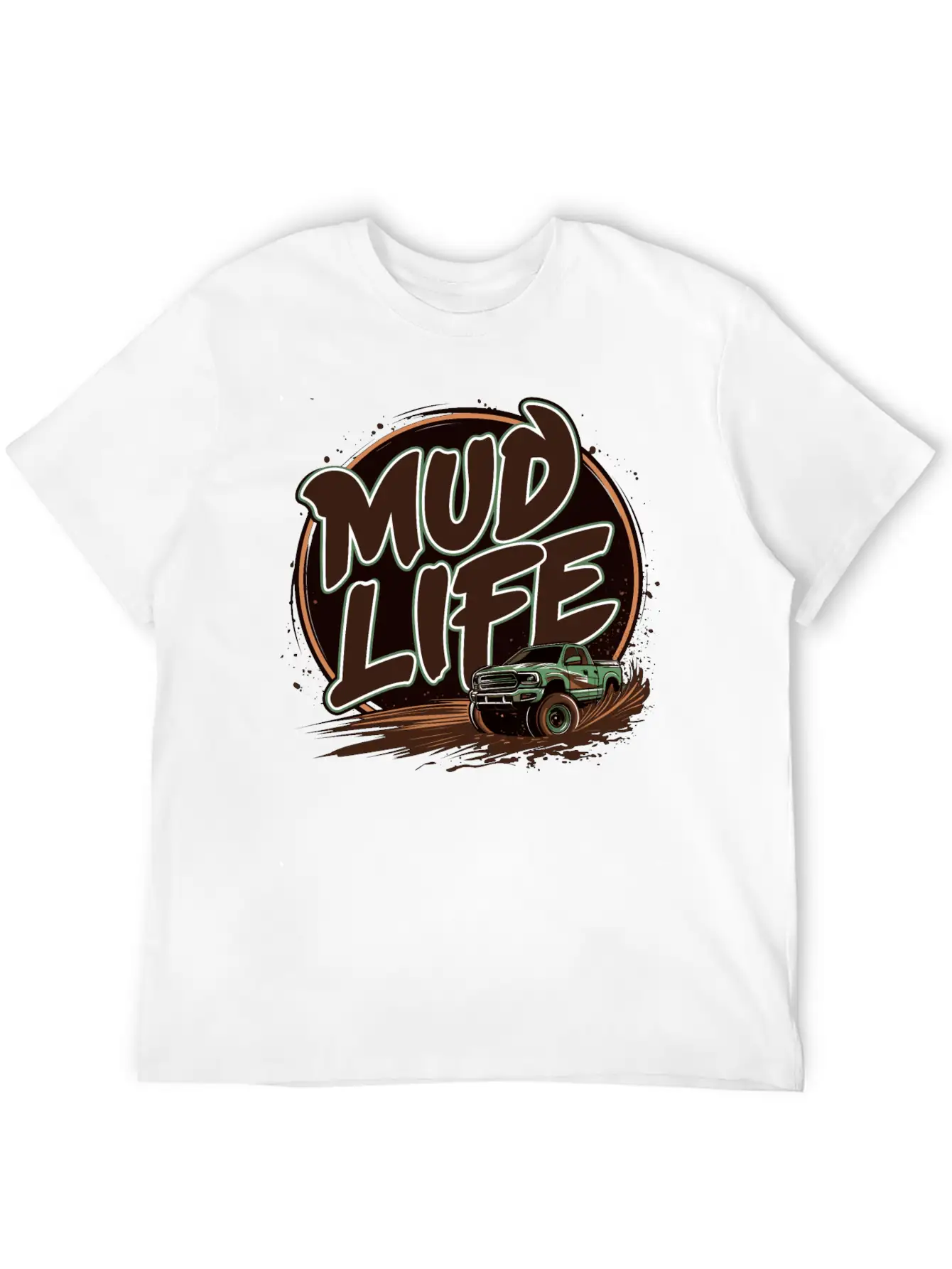 Mud Life Tee Breathable Soft Cotton T-Shirt – Timeless Casual Look