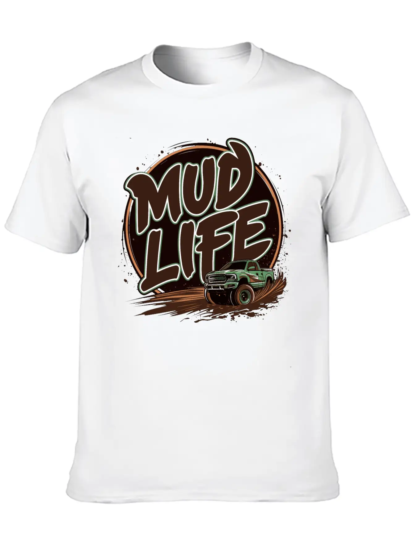 Mud Life Tee Breathable Soft Cotton T-Shirt – Timeless Casual Look