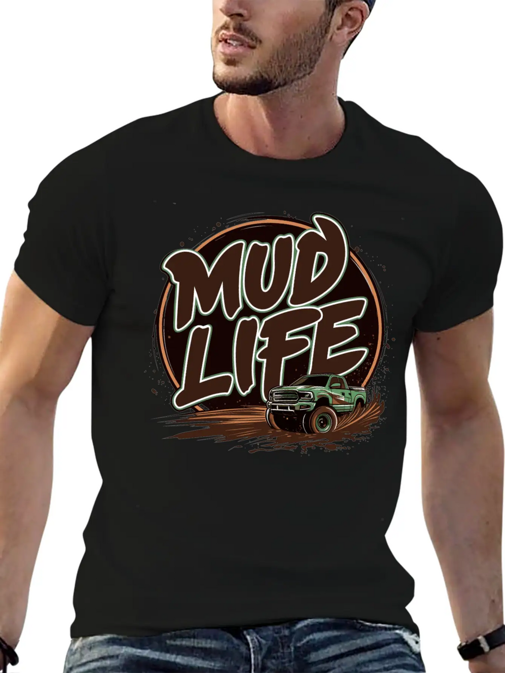 Mud Life Tee Breathable Soft Cotton T-Shirt – Timeless Casual Look