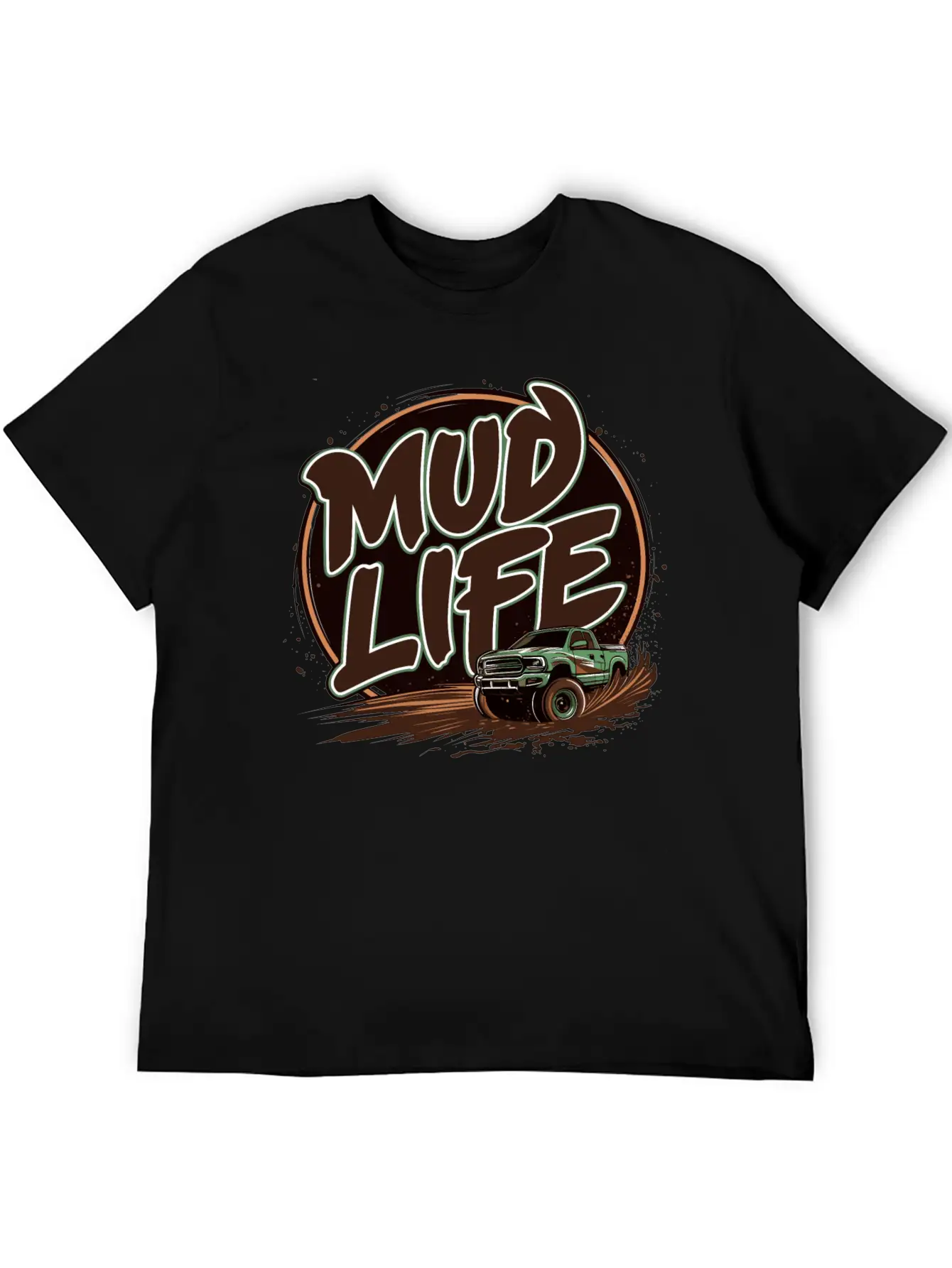 Mud Life Tee Breathable Soft Cotton T-Shirt – Timeless Casual Look