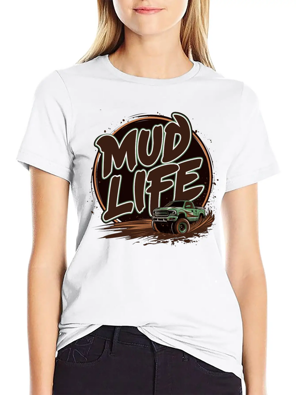 Mud Life Tee Breathable Soft Cotton T-Shirt – Timeless Casual Look