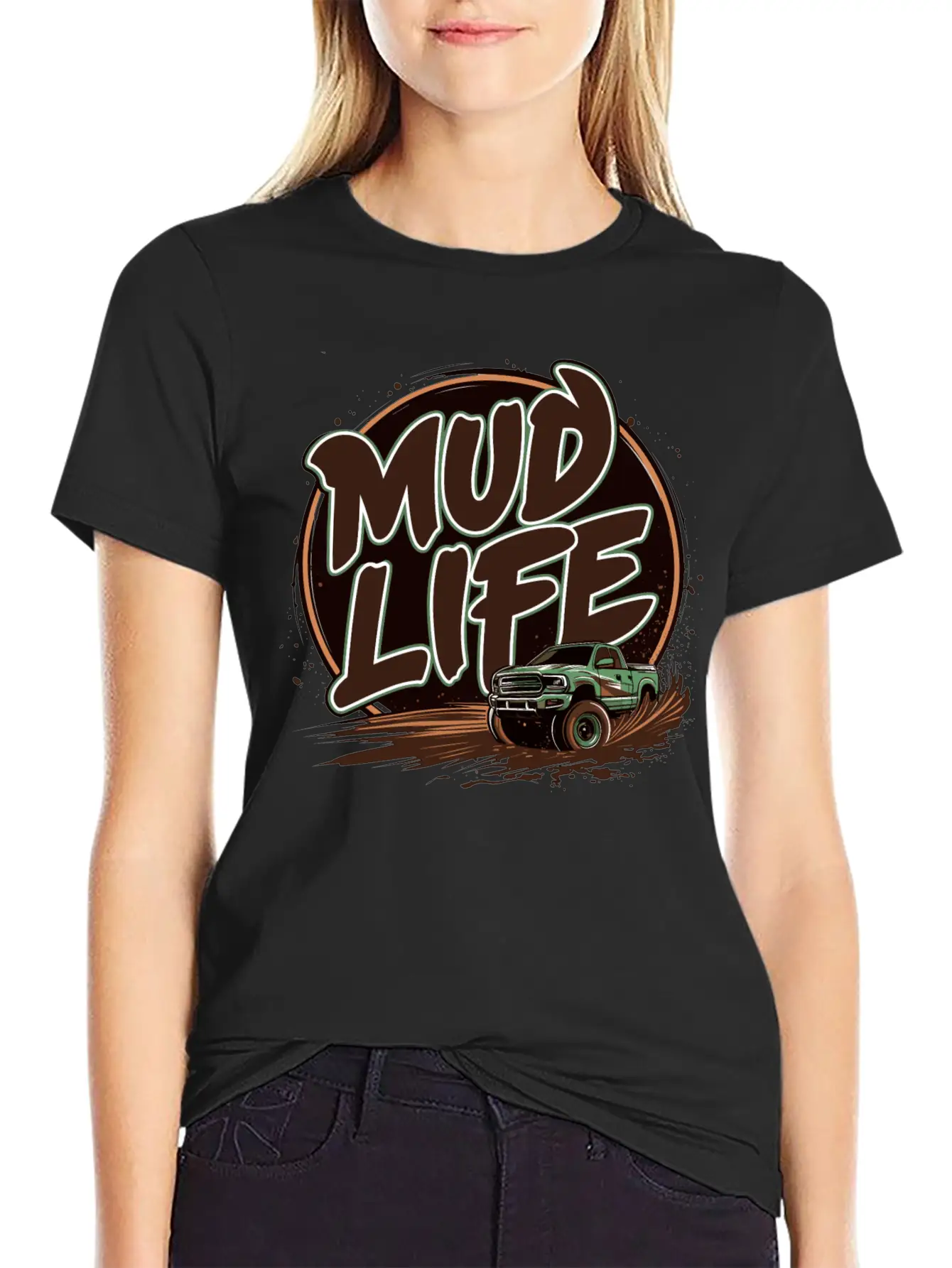 Mud Life Tee Breathable Soft Cotton T-Shirt – Timeless Casual Look