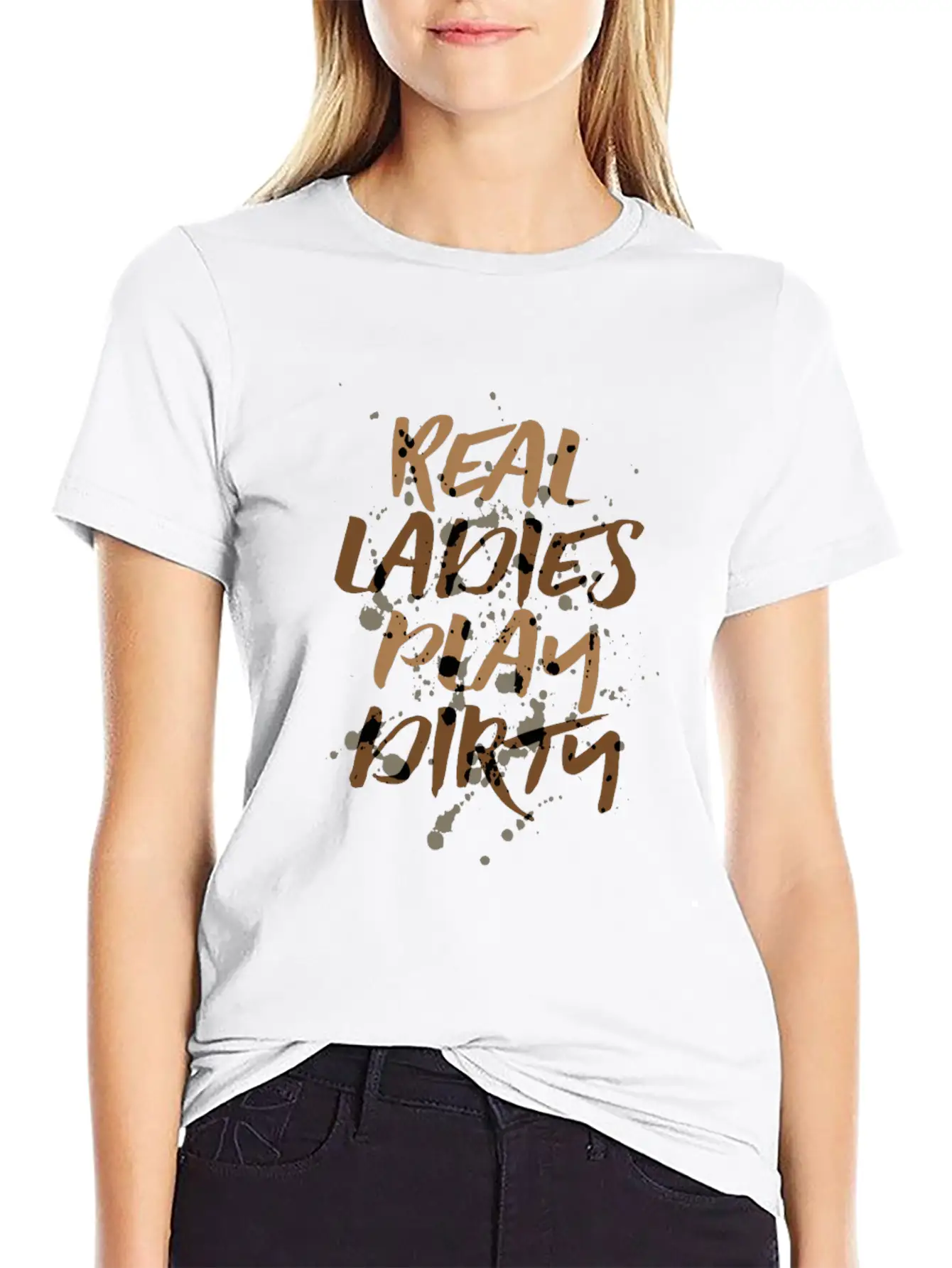 Mud Run Shirts For Women Country Mud Running Team Unisex Short Sleeve Soft Cotton T-Shirt – Casual Everyday Wear