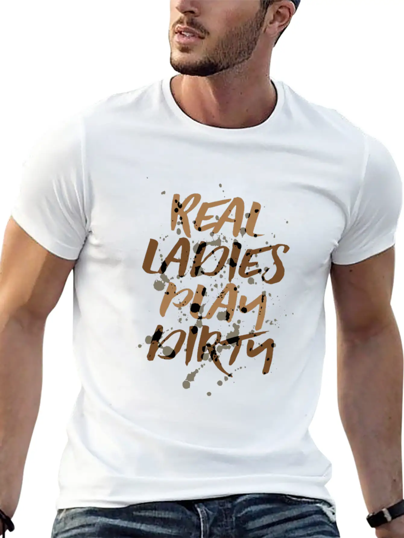 Mud Run Shirts For Women Country Mud Running Team Unisex Short Sleeve Soft Cotton T-Shirt – Casual Everyday Wear