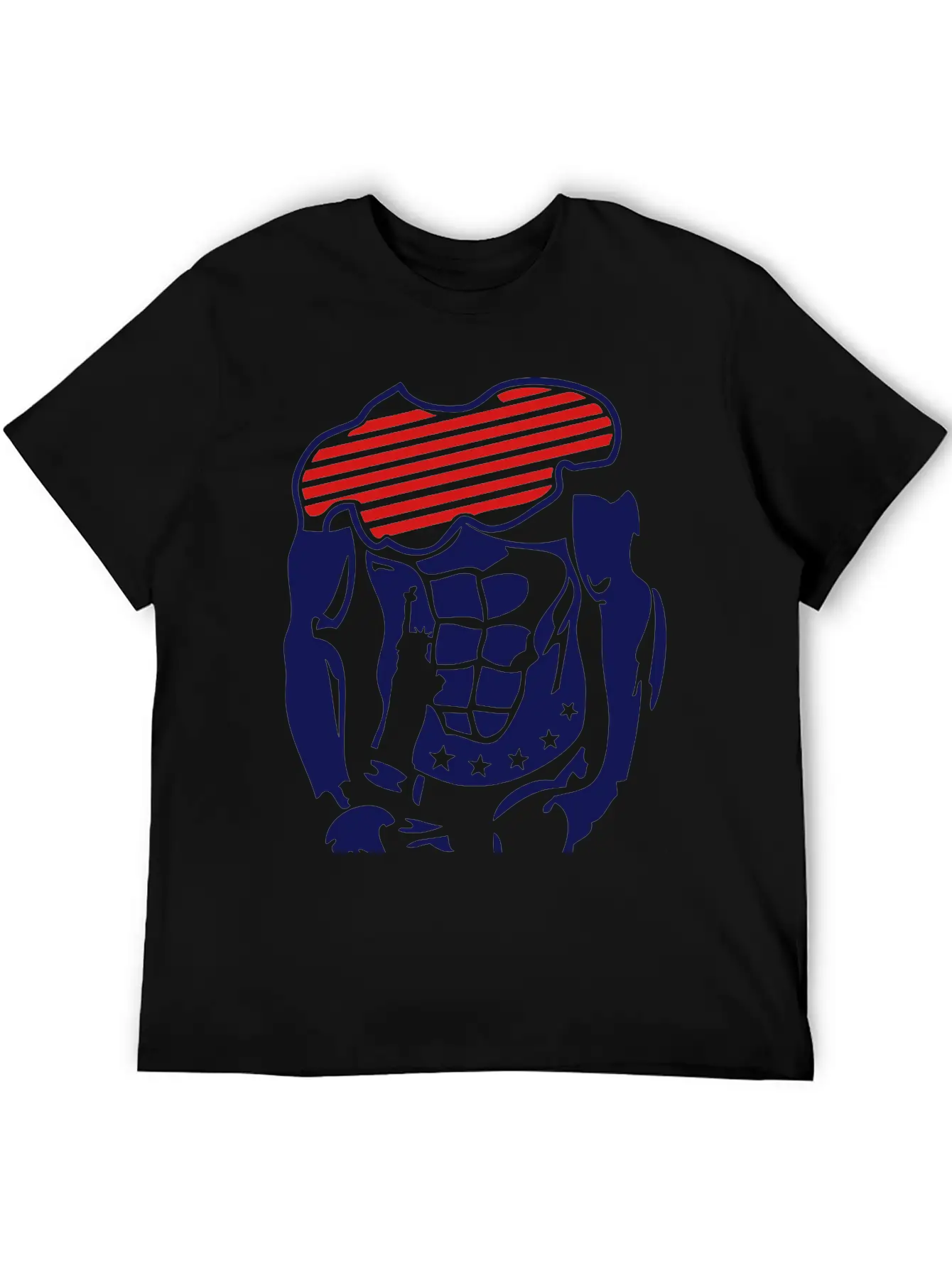 Muscular Body American 1 Unisex Short Sleeve Soft Cotton T-Shirt – Casual Everyday Wear
