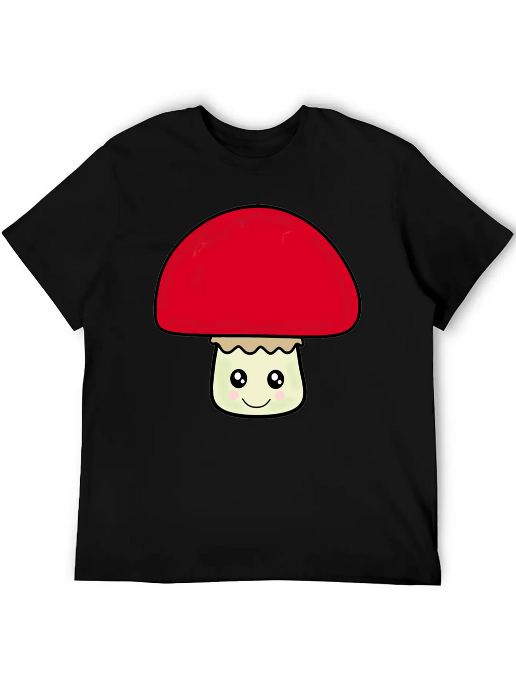 Mushroom Breathable Soft Cotton T-Shirt – Timeless Casual Look
