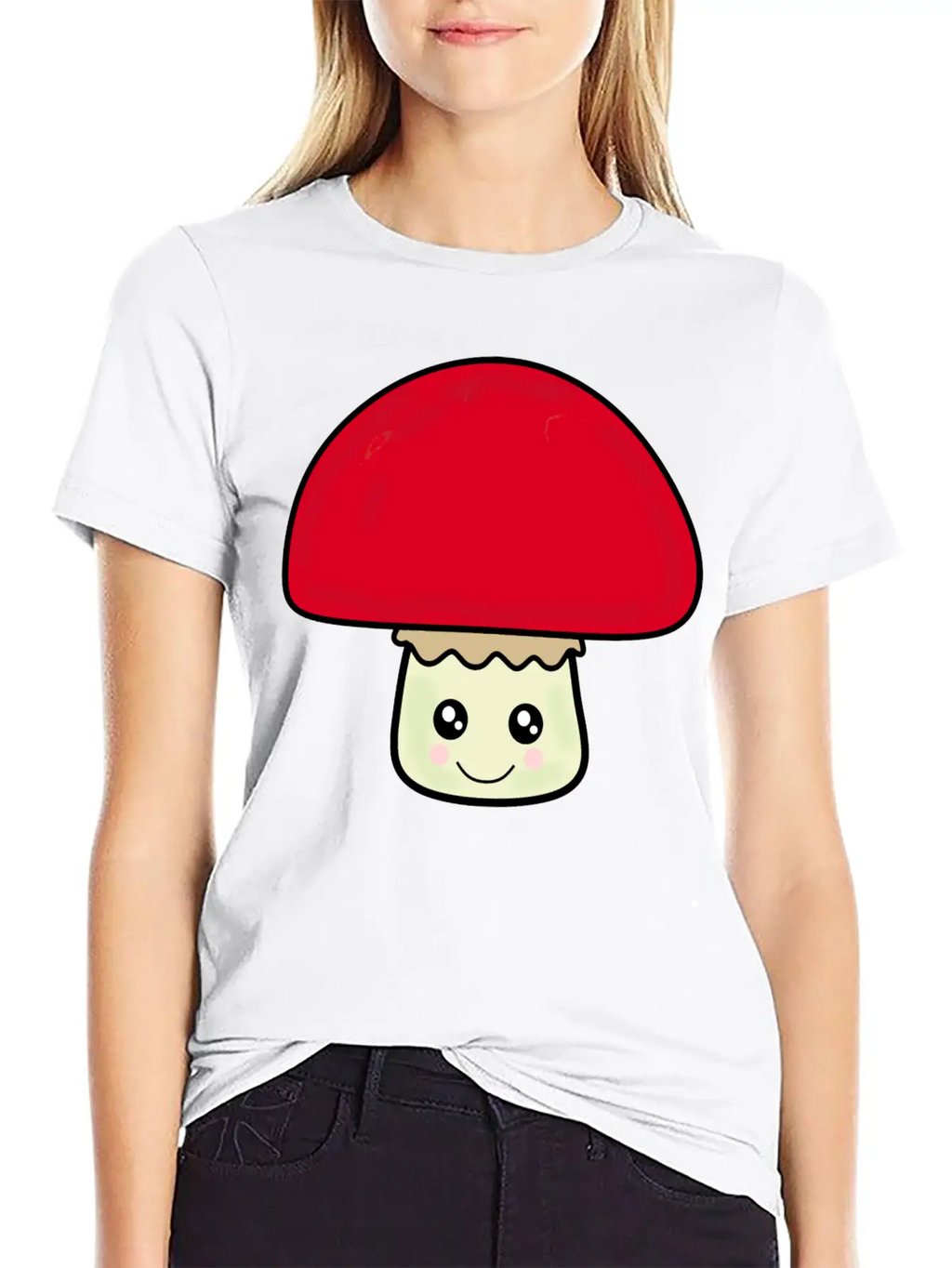 Mushroom Breathable Soft Cotton T-Shirt – Timeless Casual Look