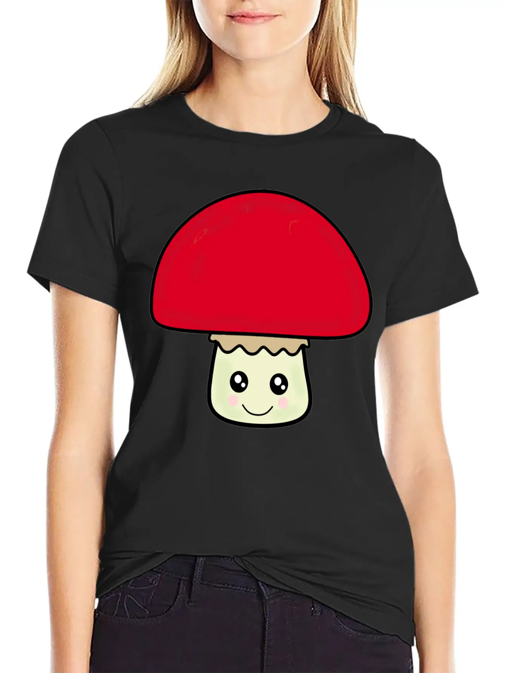 Mushroom Breathable Soft Cotton T-Shirt – Timeless Casual Look