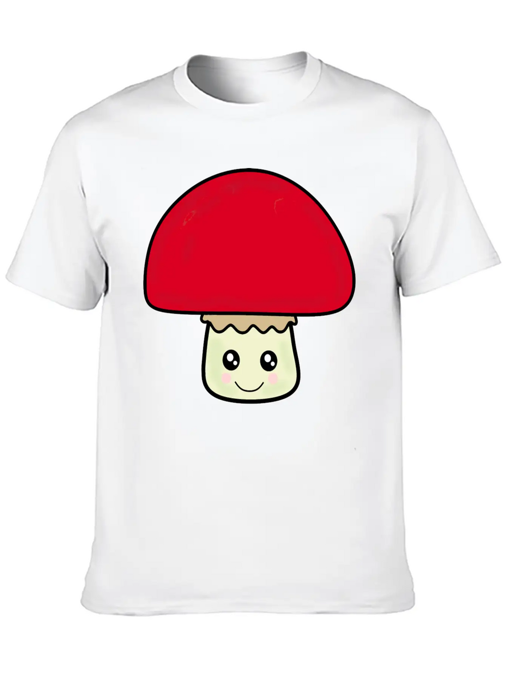 Mushroom Breathable Soft Cotton T-Shirt – Timeless Casual Look