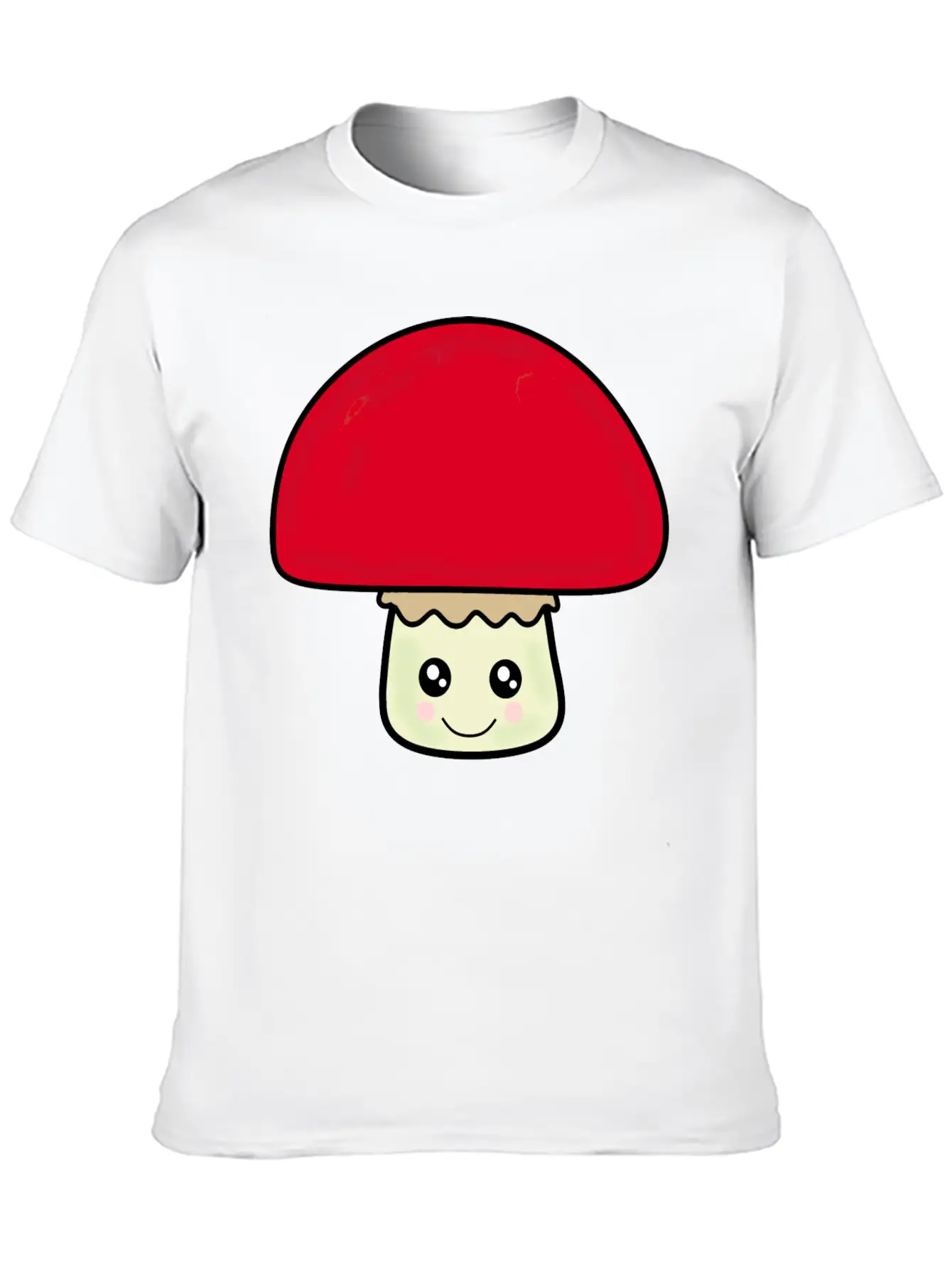Mushroom Breathable Soft Cotton T-Shirt – Timeless Casual Look