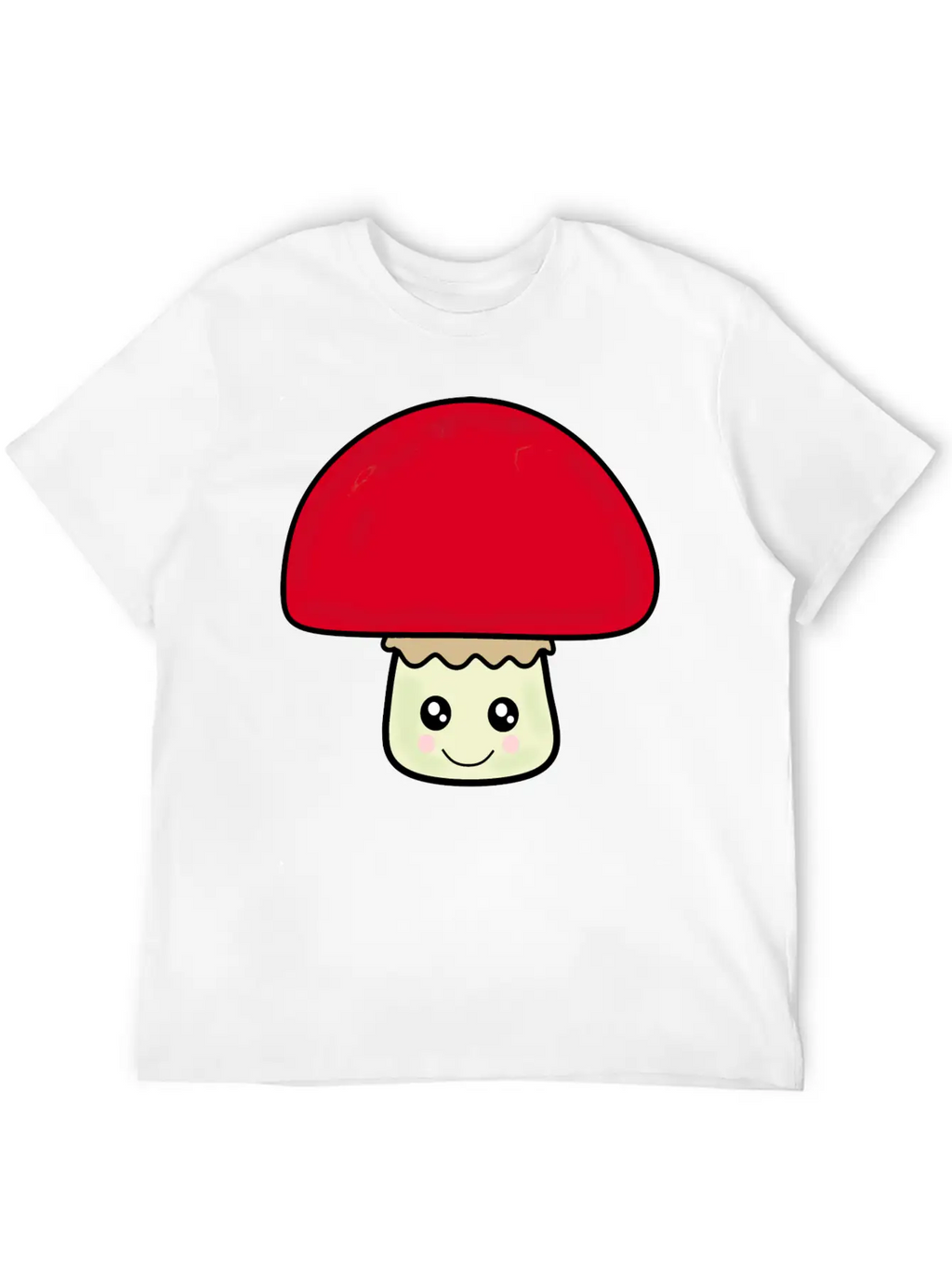 Mushroom Breathable Soft Cotton T-Shirt – Timeless Casual Look
