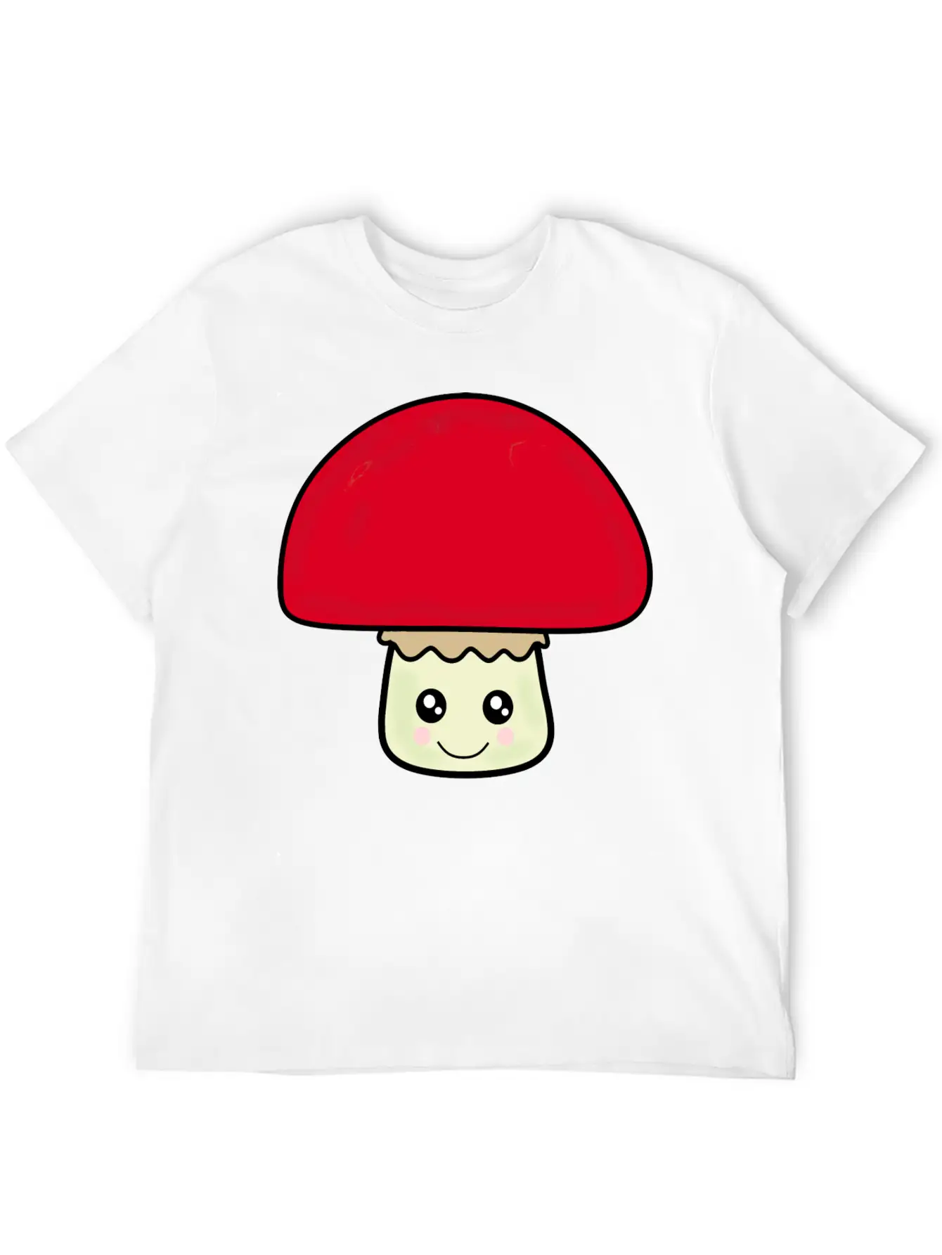 Mushroom Breathable Soft Cotton T-Shirt – Timeless Casual Look