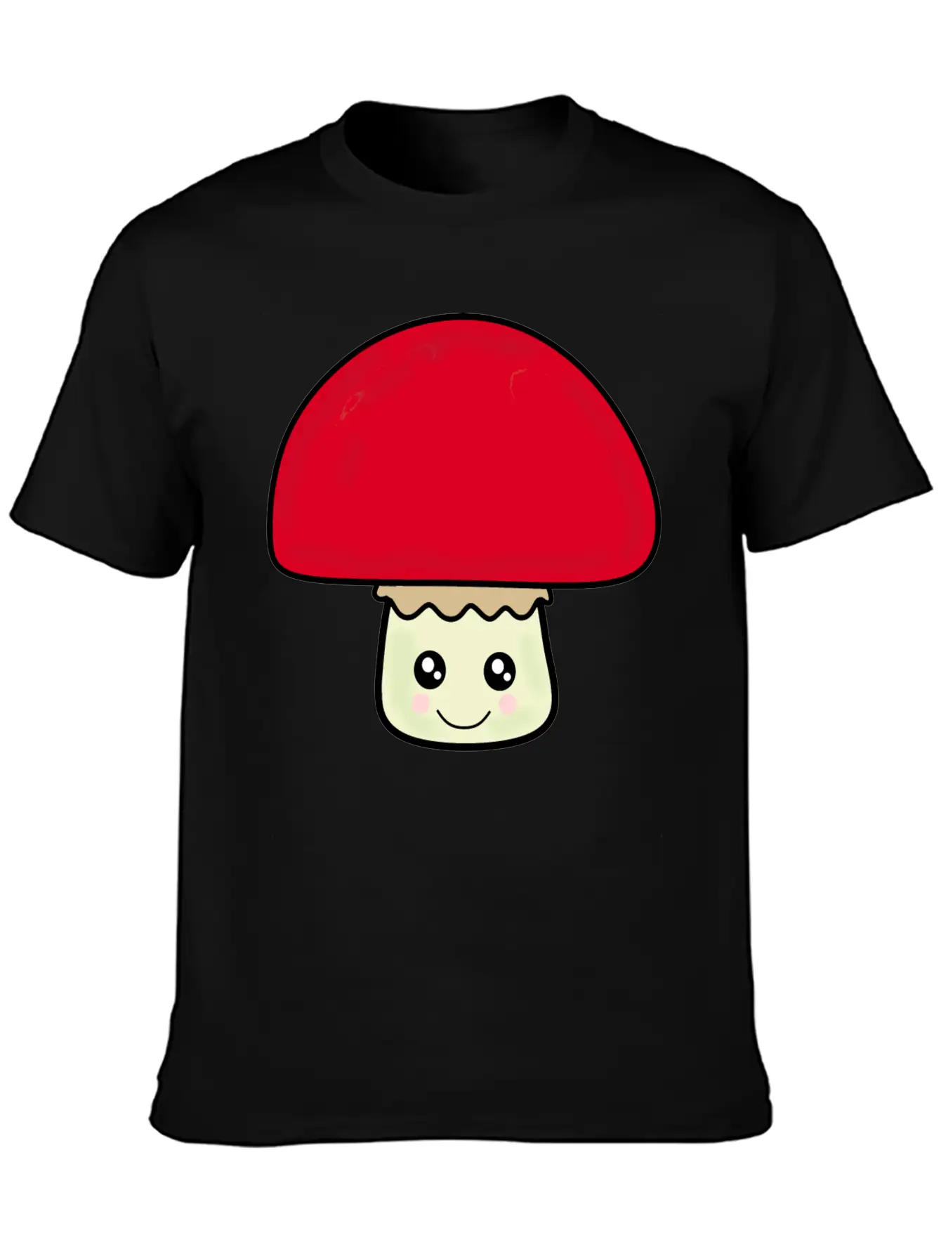 Mushroom Breathable Soft Cotton T-Shirt – Timeless Casual Look