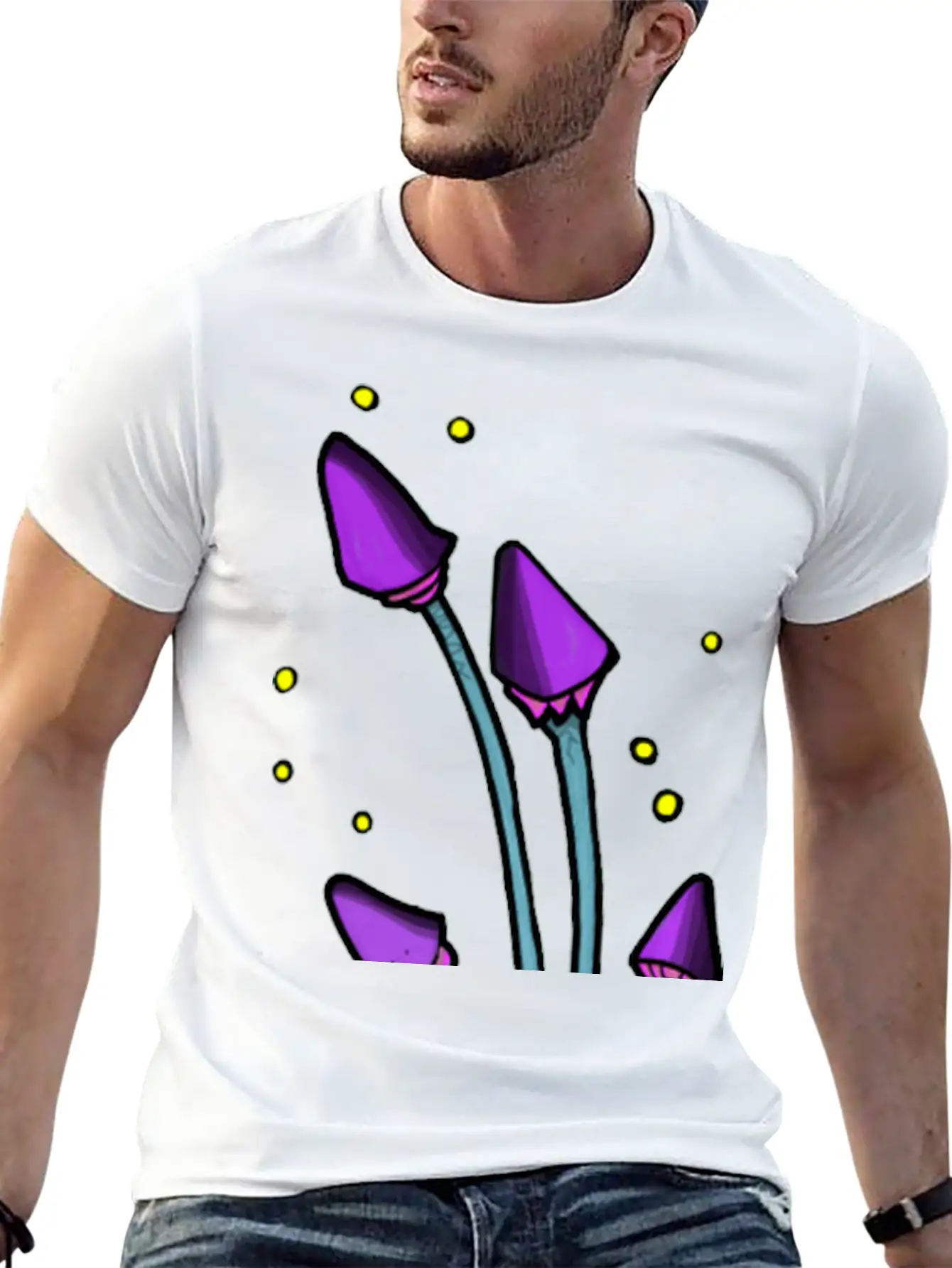 Mushroom Island Unisex Short Sleeve Soft Cotton T-Shirt – Casual Everyday Wear