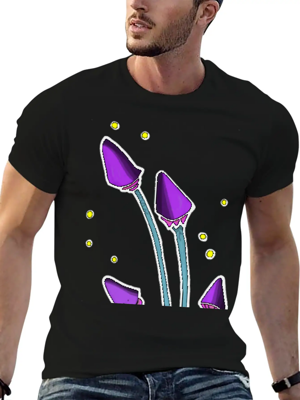 Mushroom Island Unisex Short Sleeve Soft Cotton T-Shirt – Casual Everyday Wear