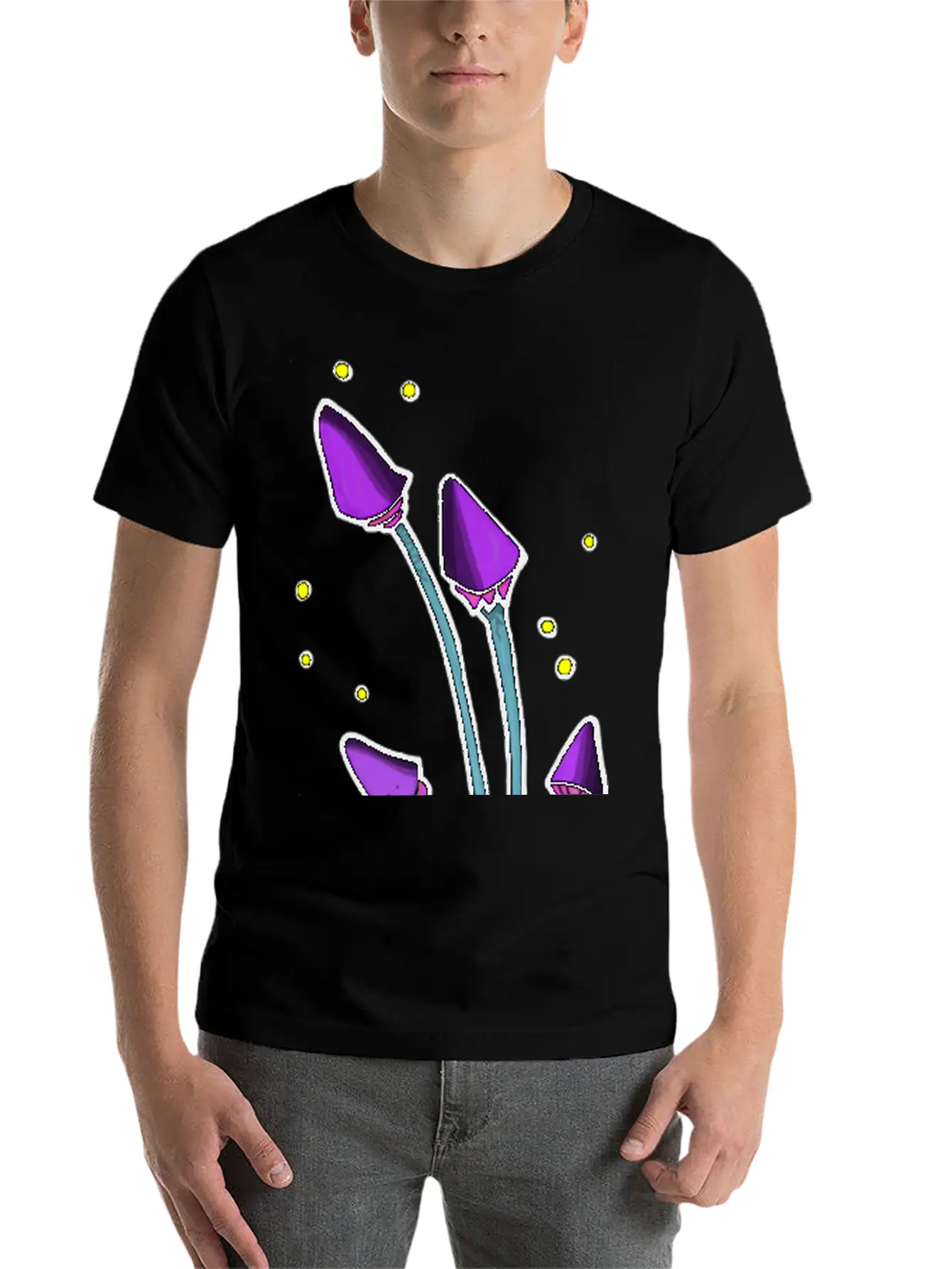 Mushroom Island Unisex Short Sleeve Soft Cotton T-Shirt – Casual Everyday Wear
