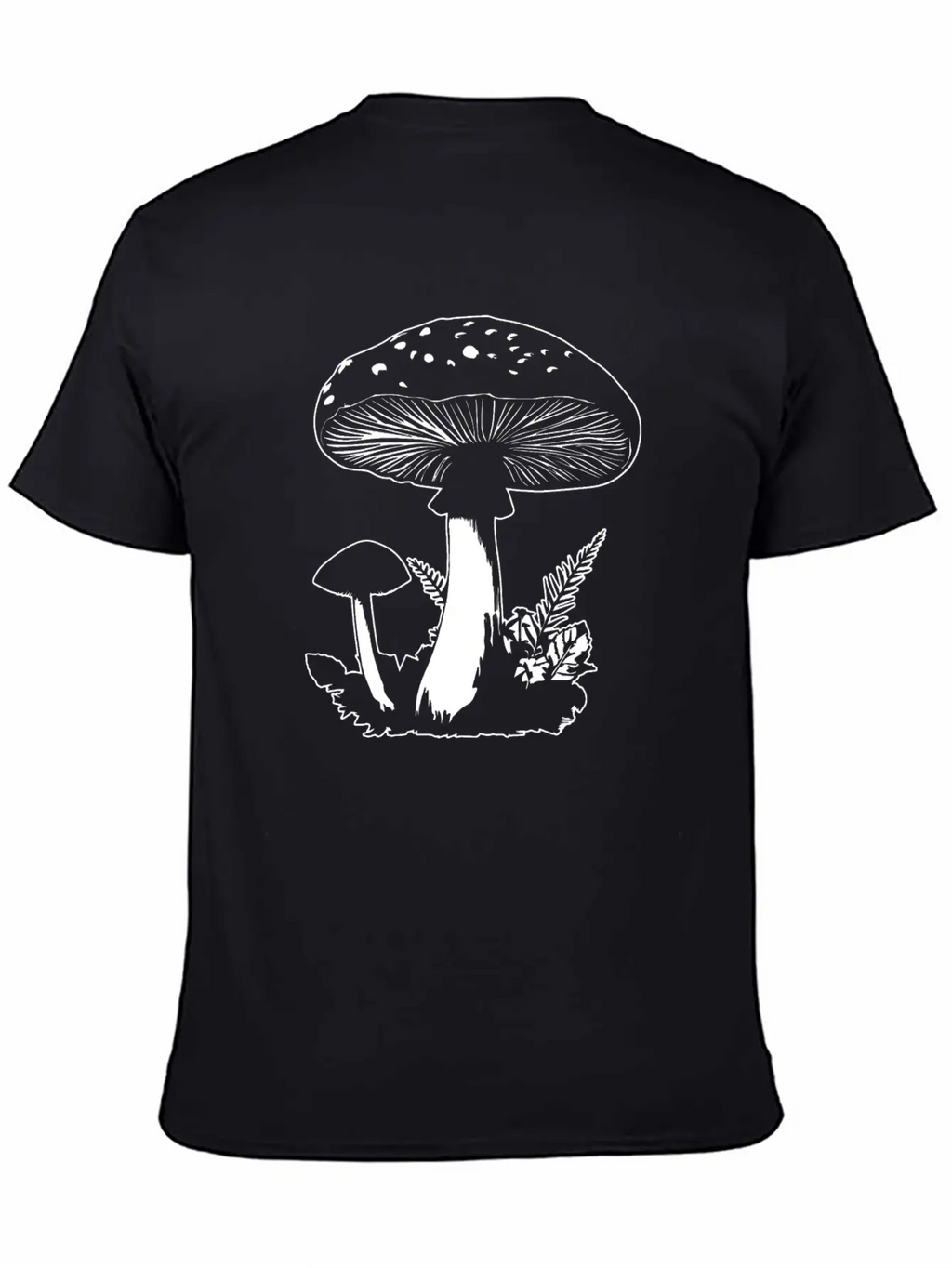 Mushroom Picker Fungi Forest Unisex Short Sleeve Soft Cotton T-Shirt – Casual Everyday Wear