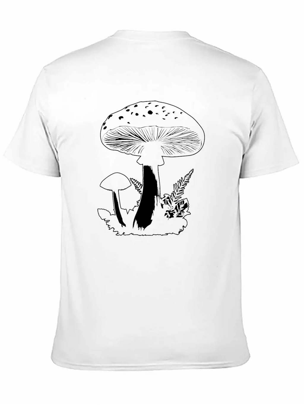 Mushroom Picker Fungi Forest Unisex Short Sleeve Soft Cotton T-Shirt – Casual Everyday Wear