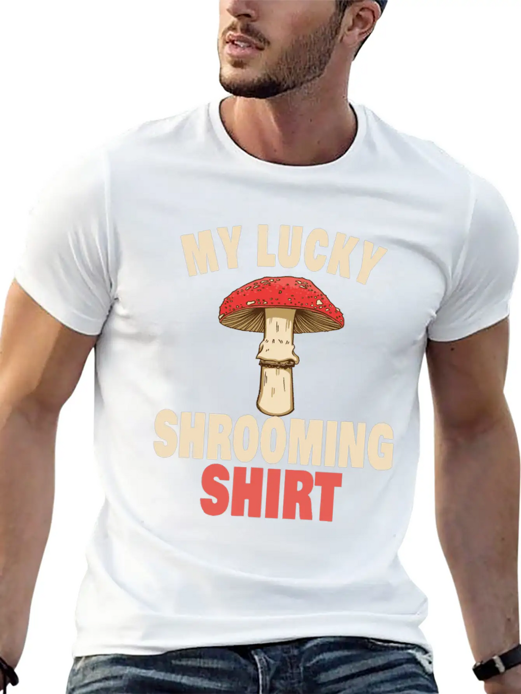 Mushroom Picker Mushroom Farmer Mushroom Basket Casual Graphic T-Shirt – Simple And Comfortable Daily Wear