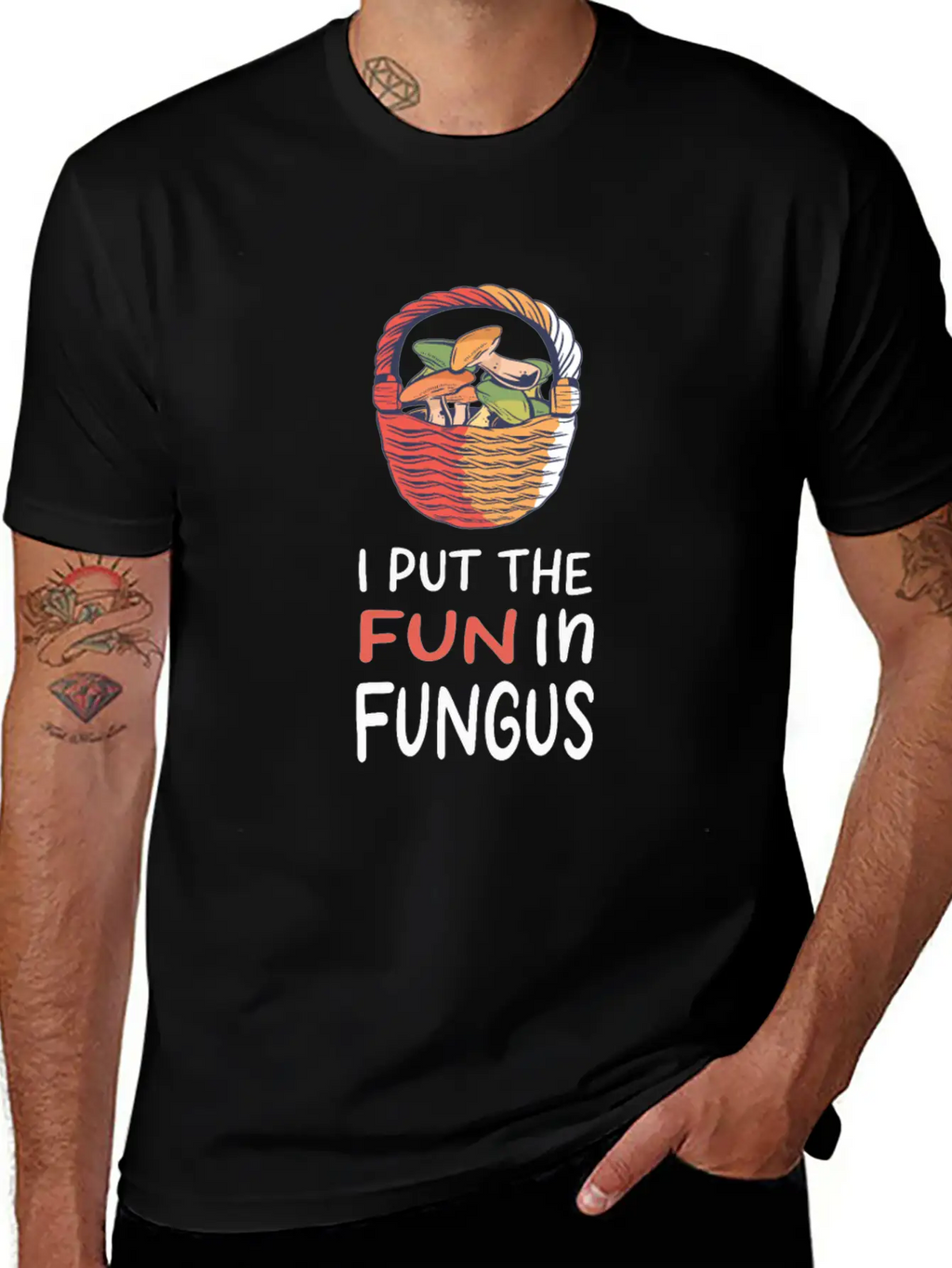 Mushroom Picking Essential Cotton Tee For Daily Outfits – Unisex Style